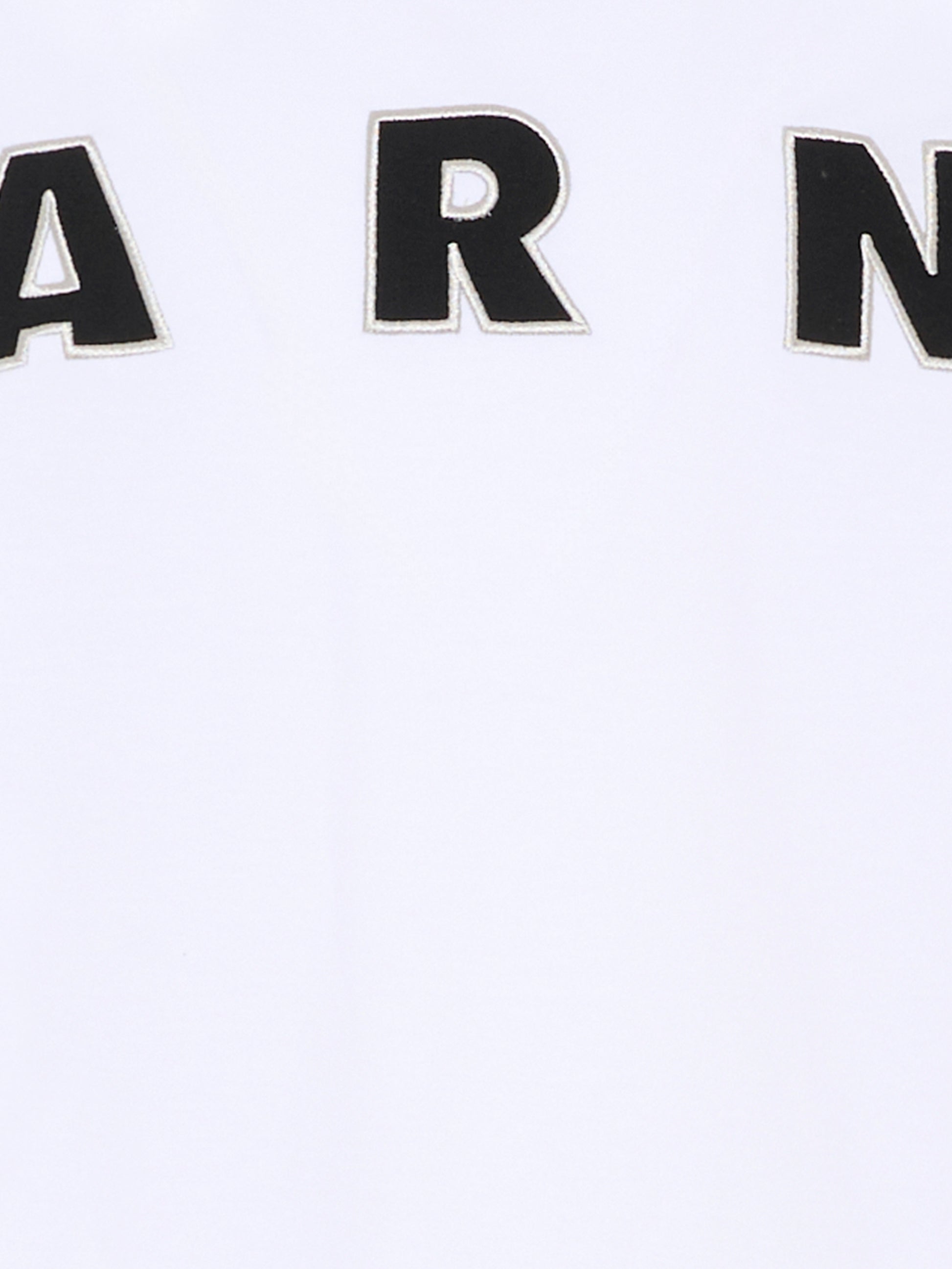 T-shirt bianca per bambini con logo,Marni Kids,M01265 M00RF 0M100
