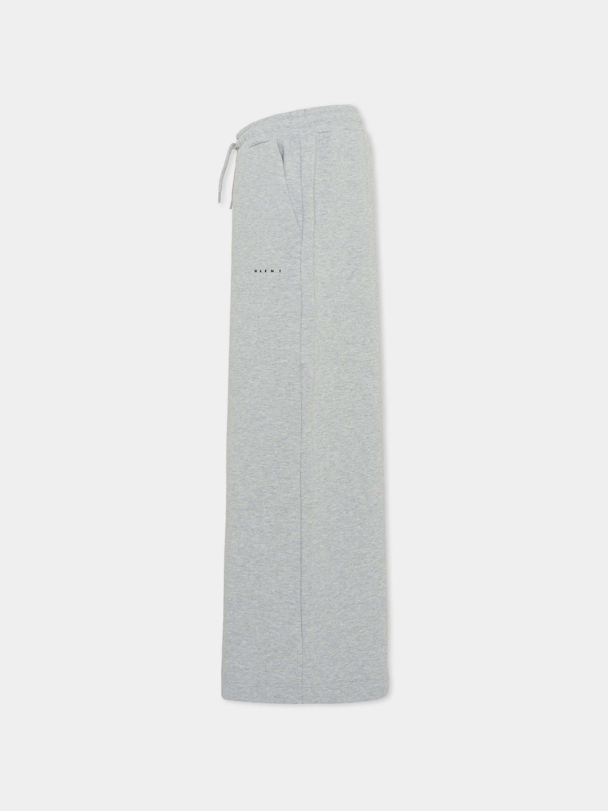 Pantaloni grigi per bambini con logo,Marni Kids,M01432 M00V0 0M903