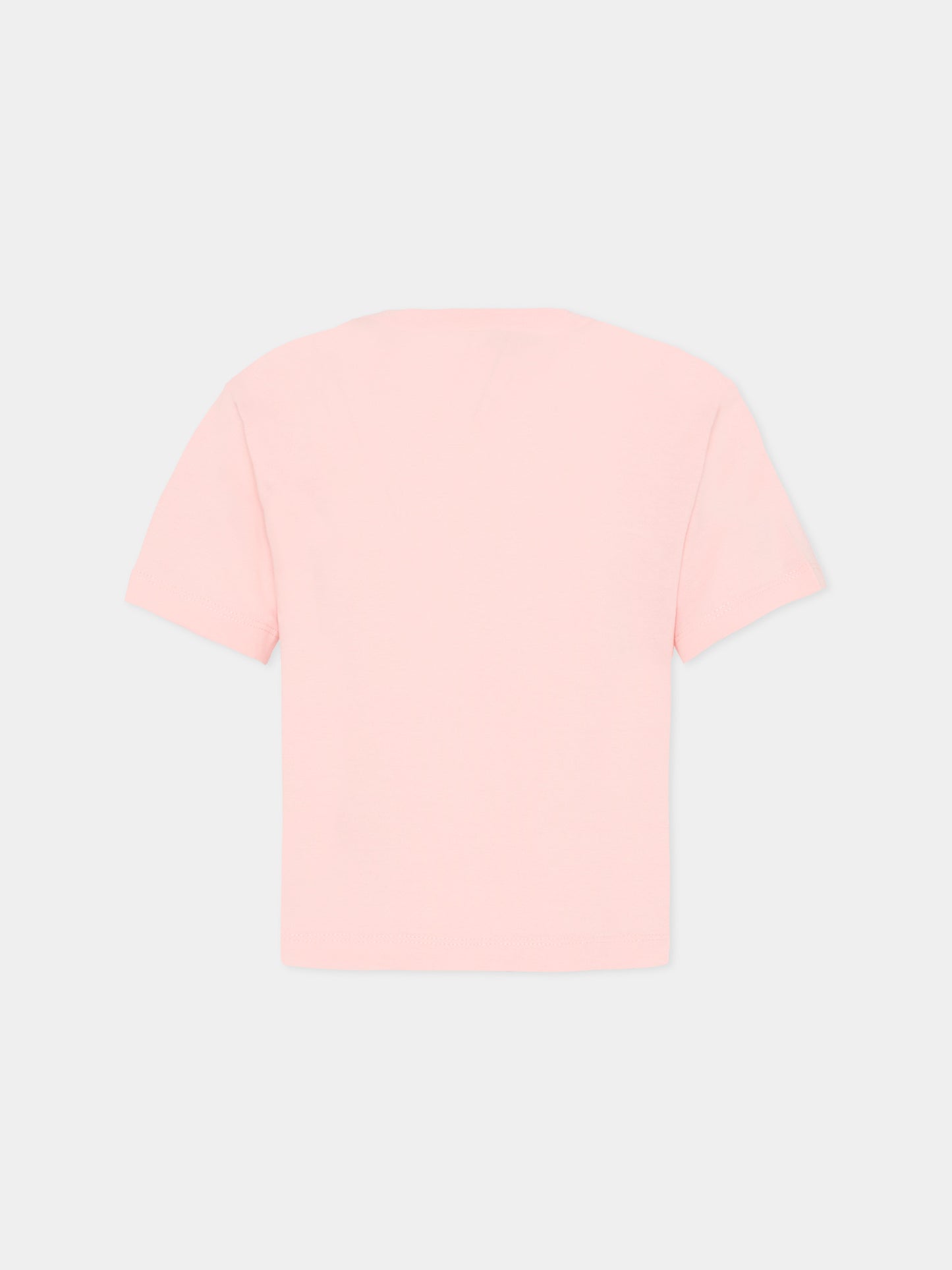 T-shirt rosa per bambina con logo,Marni Kids,M01733 M00RF 0M351