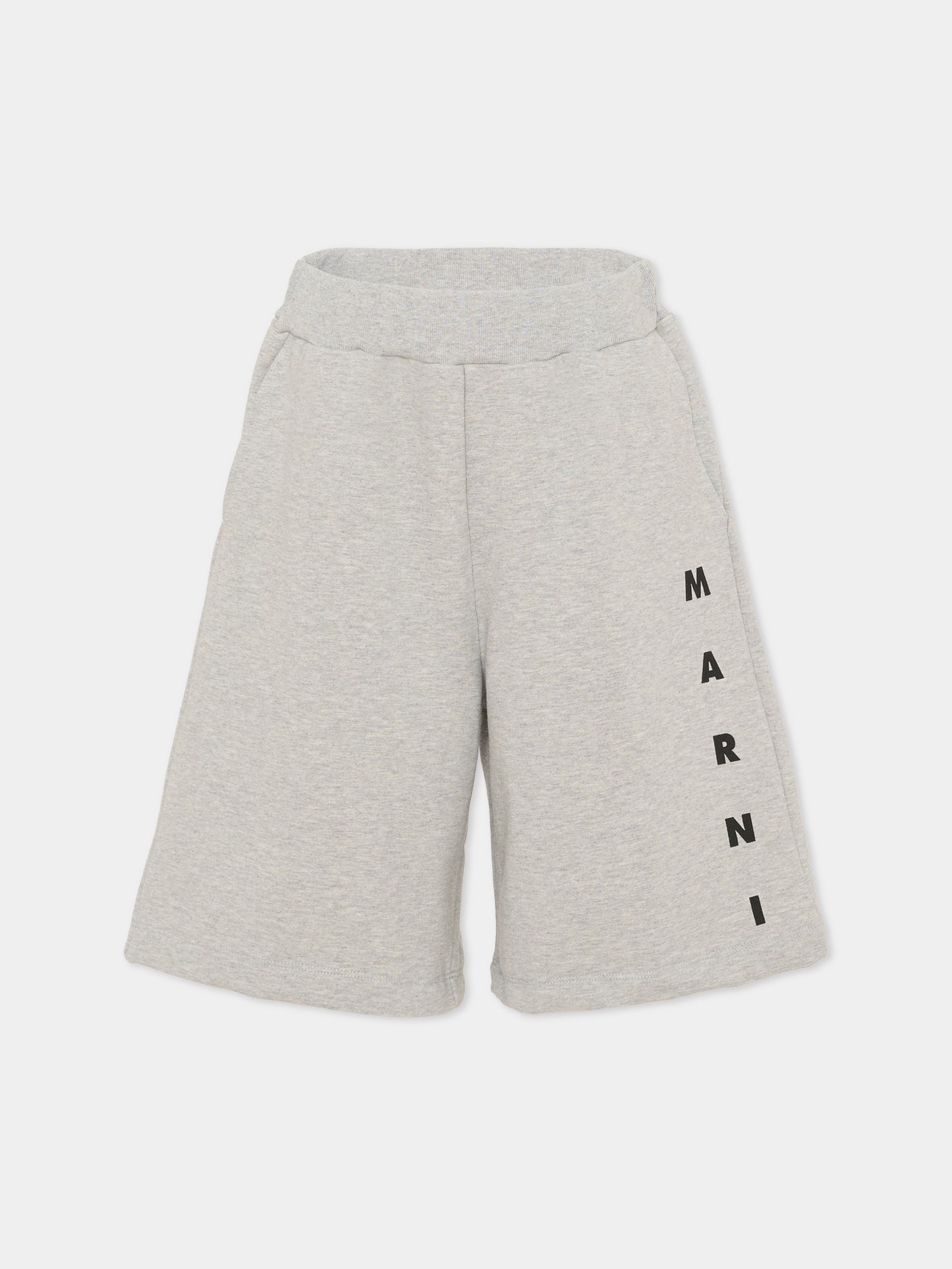 Shorts grigi per bambini con logo,Marni Kids,M01823 M00V0 0M903