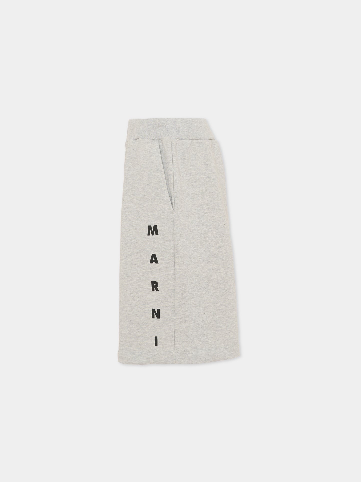Shorts grigi per bambini con logo,Marni Kids,M01823 M00V0 0M903