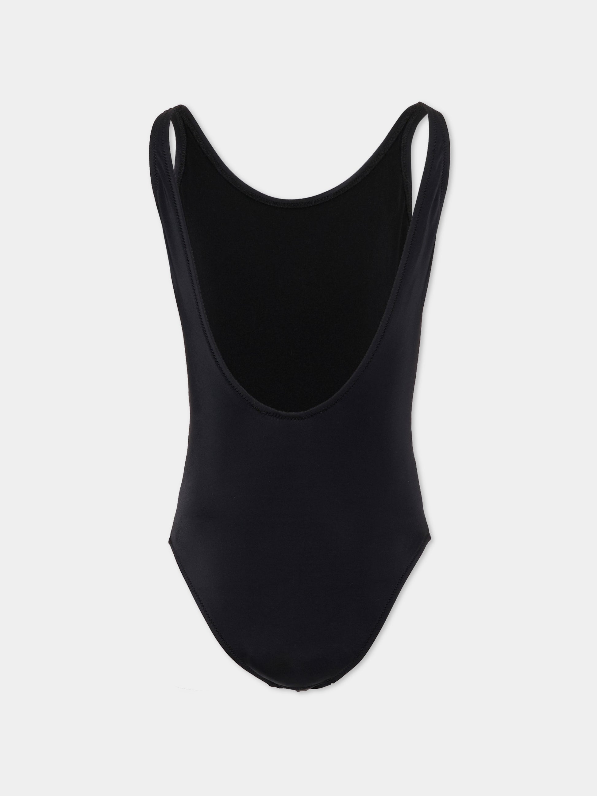 Costume intero nero per bambina con logo,Marni Kids,M01834 M00M2 0M900