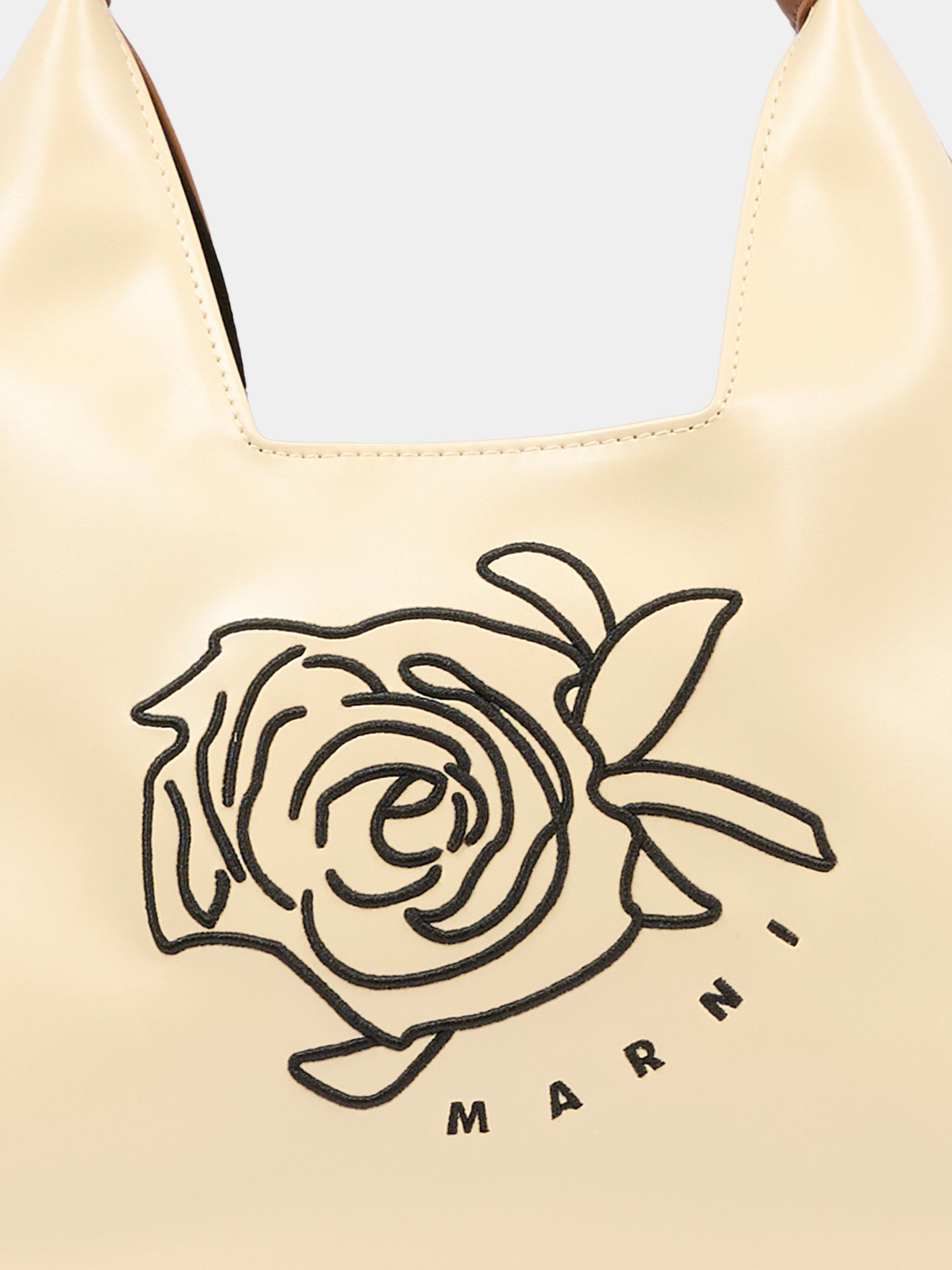 Borsa beige per bambina con logo,Marni Kids,M01837 M00TK 0M105