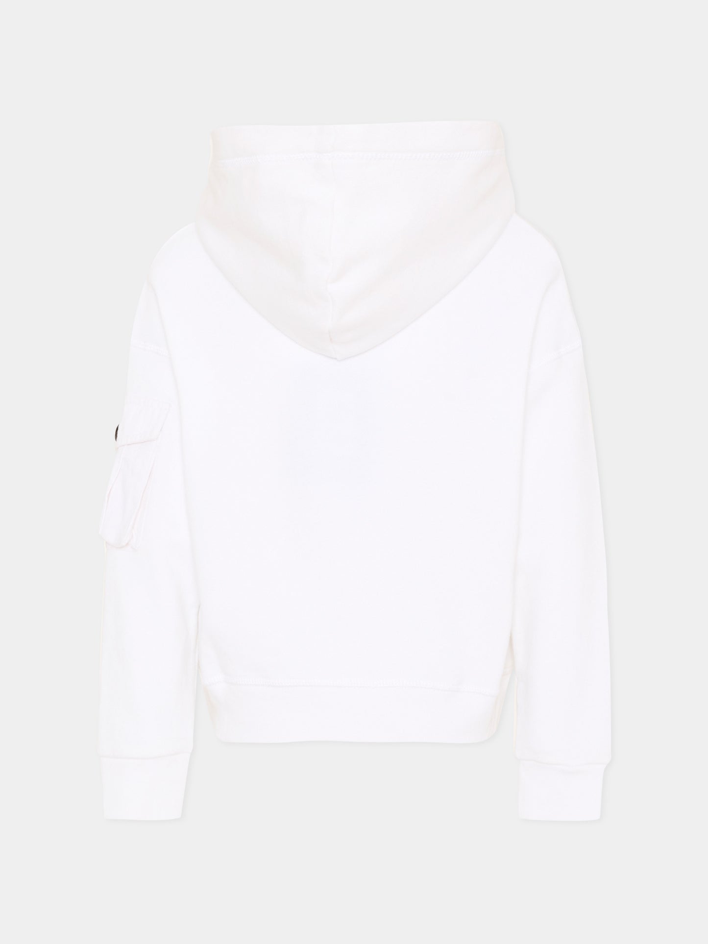 Felpa bianca per bambini con logo,Dsquared2,DQ2735 D0AC6 DQ100