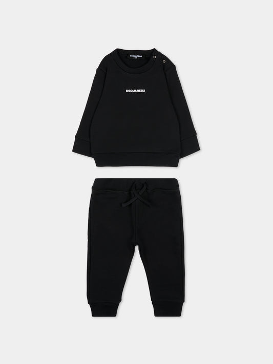 Completo nero per neonato con logo,Dsquared2,DQ3146 D0094 DQ900