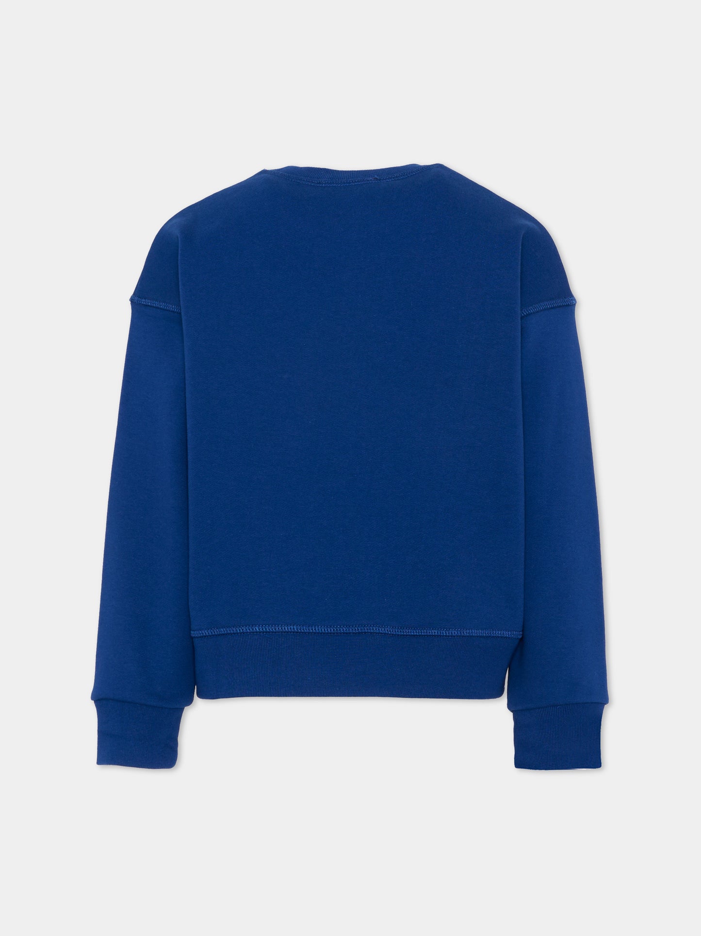 Felpa blu per bambino con logo,Dsquared2,DQ3185 D0094 DQ865