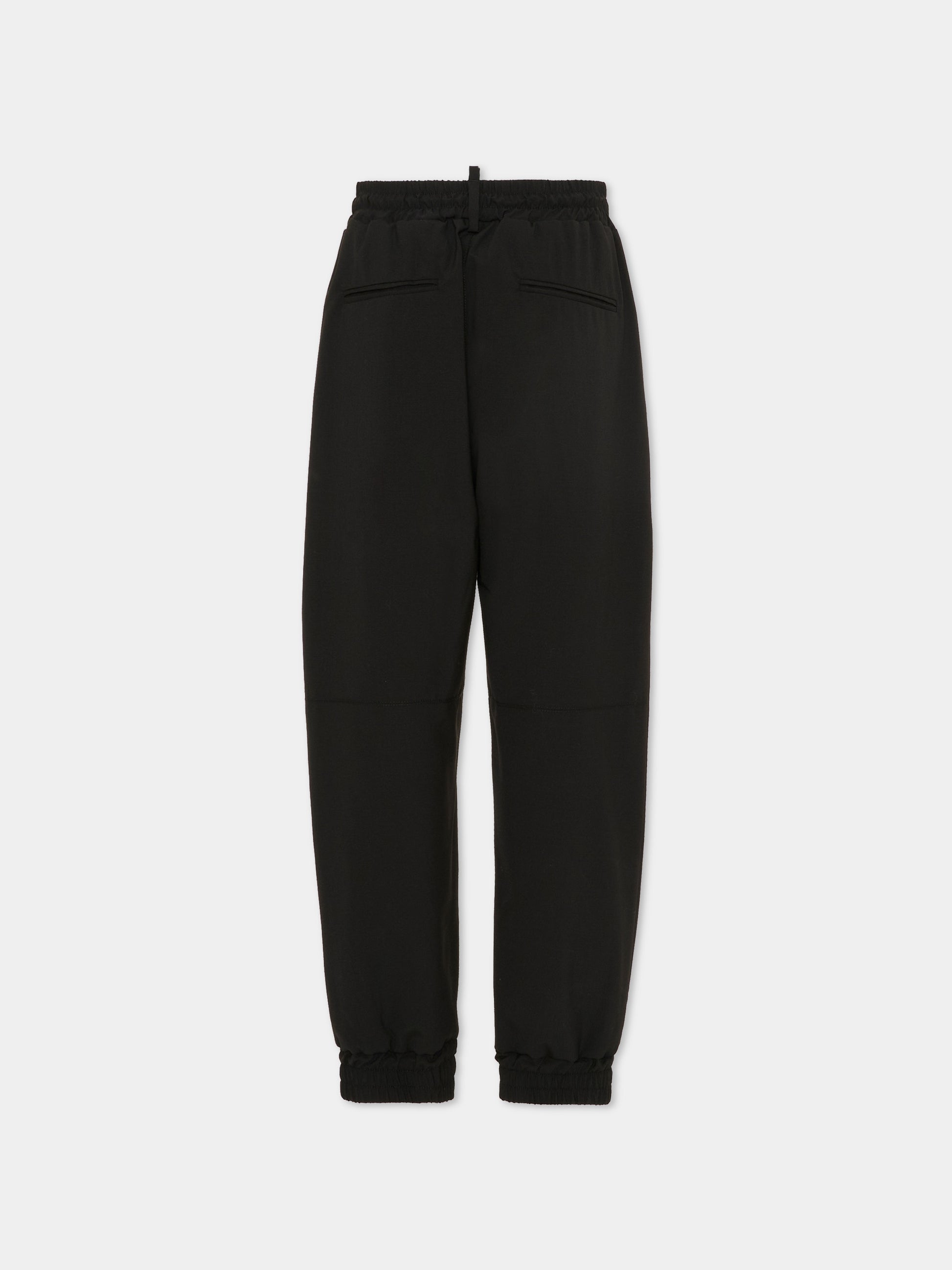 Pantaloni neri per bambino con logo,Dsquared2,DQ3203 D0AGV DQ900