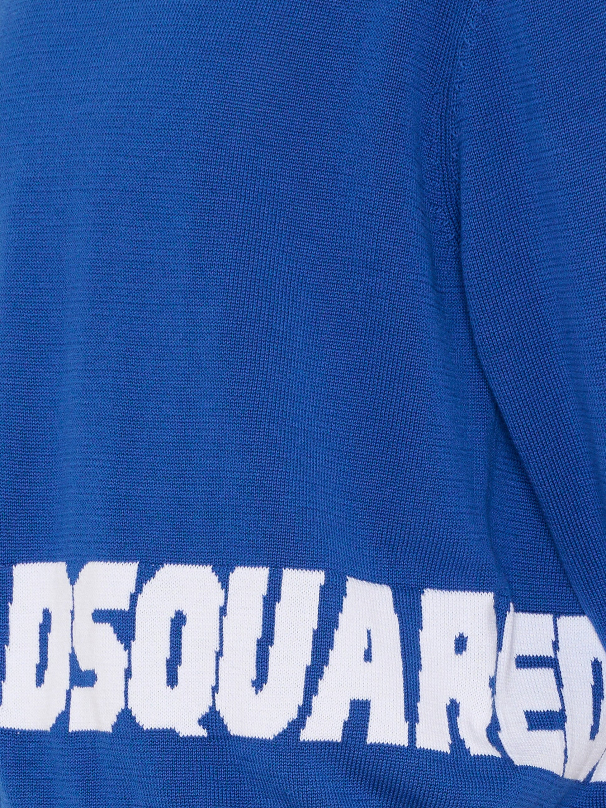 Maglione blu per bambino con logo,Dsquared2,DQ3242 D0ACT DQ865