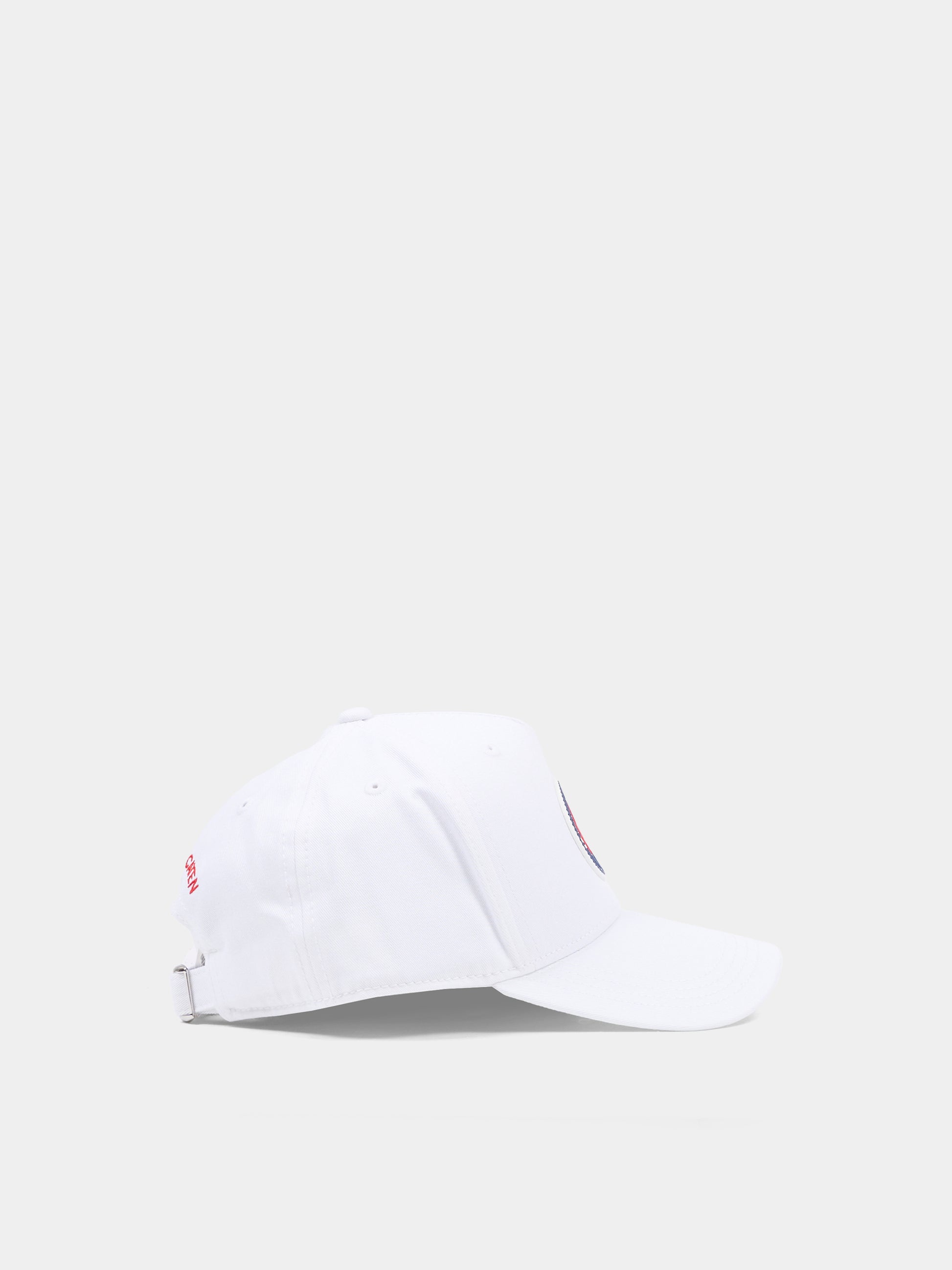 Cappello bianco per bambino con logo,Dsquared2,DQ3253 D00YT DQ100