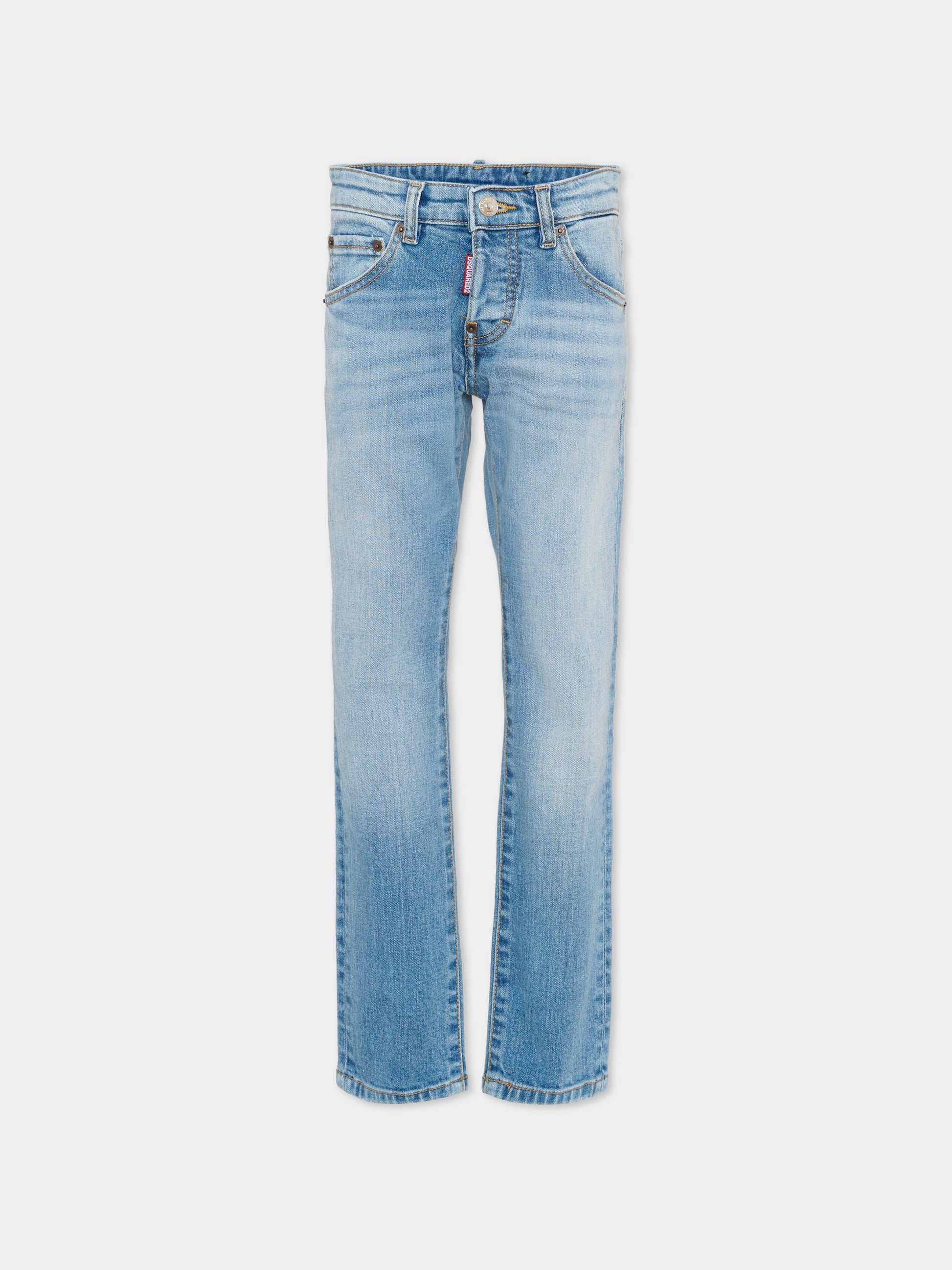 Jeans denim per bambino con logo,Dsquared2,DQ3281 D0AF3 DQ01