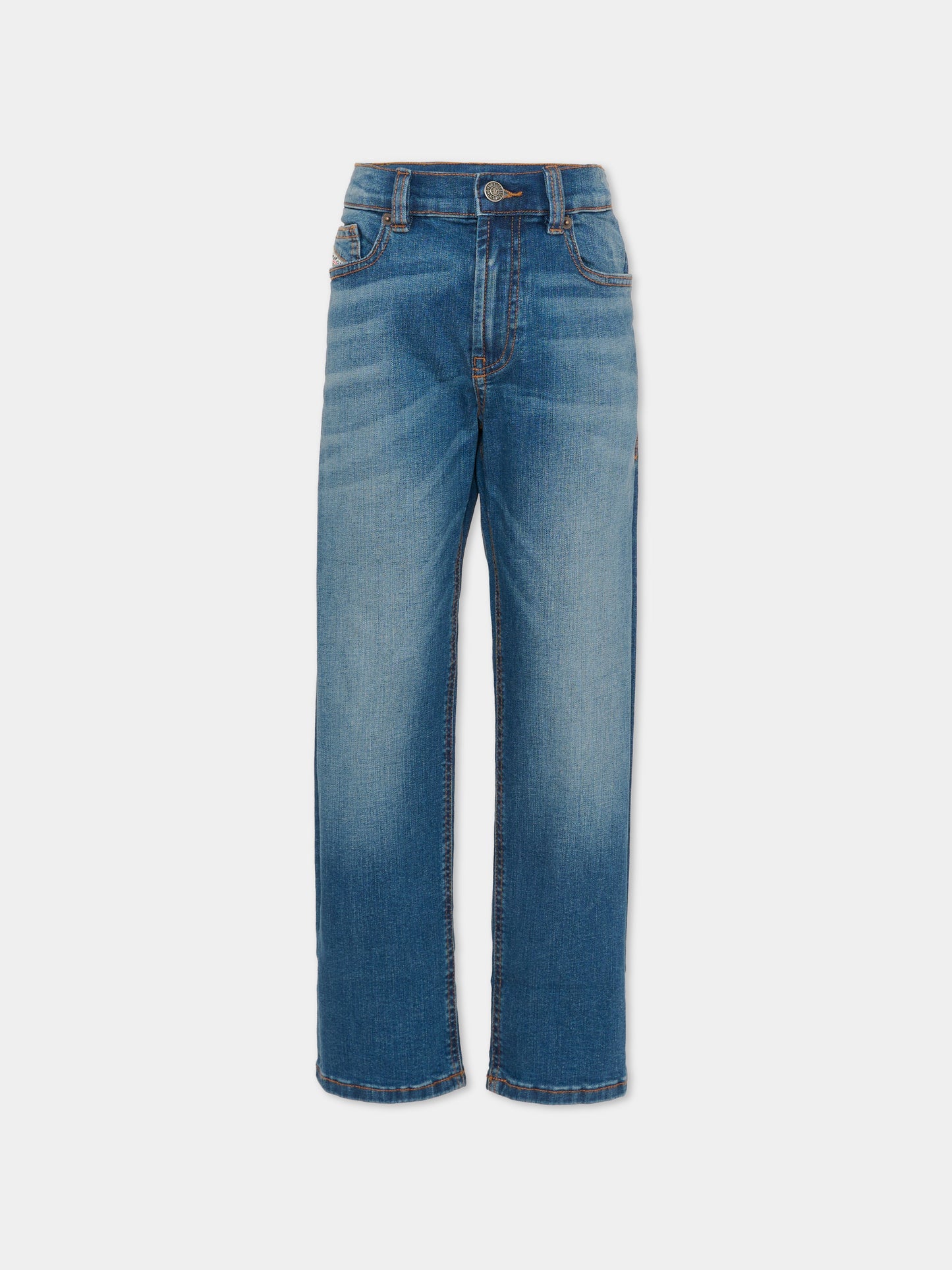 Jeans denim per bambino con logo,Diesel,J00808 KXBRA K01