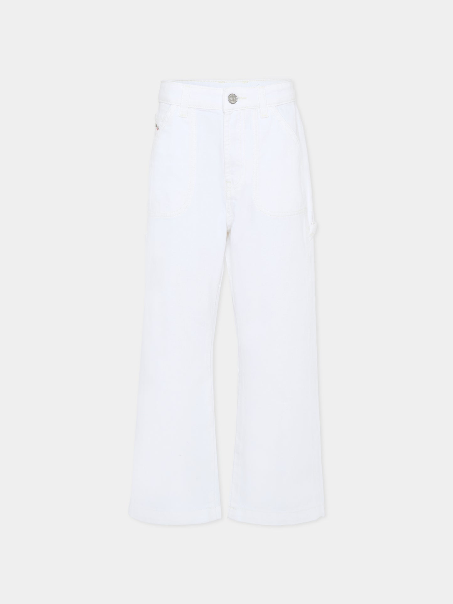 Jeans bianchi per bambino con logo,Diesel,J02361 KXBRZ K141