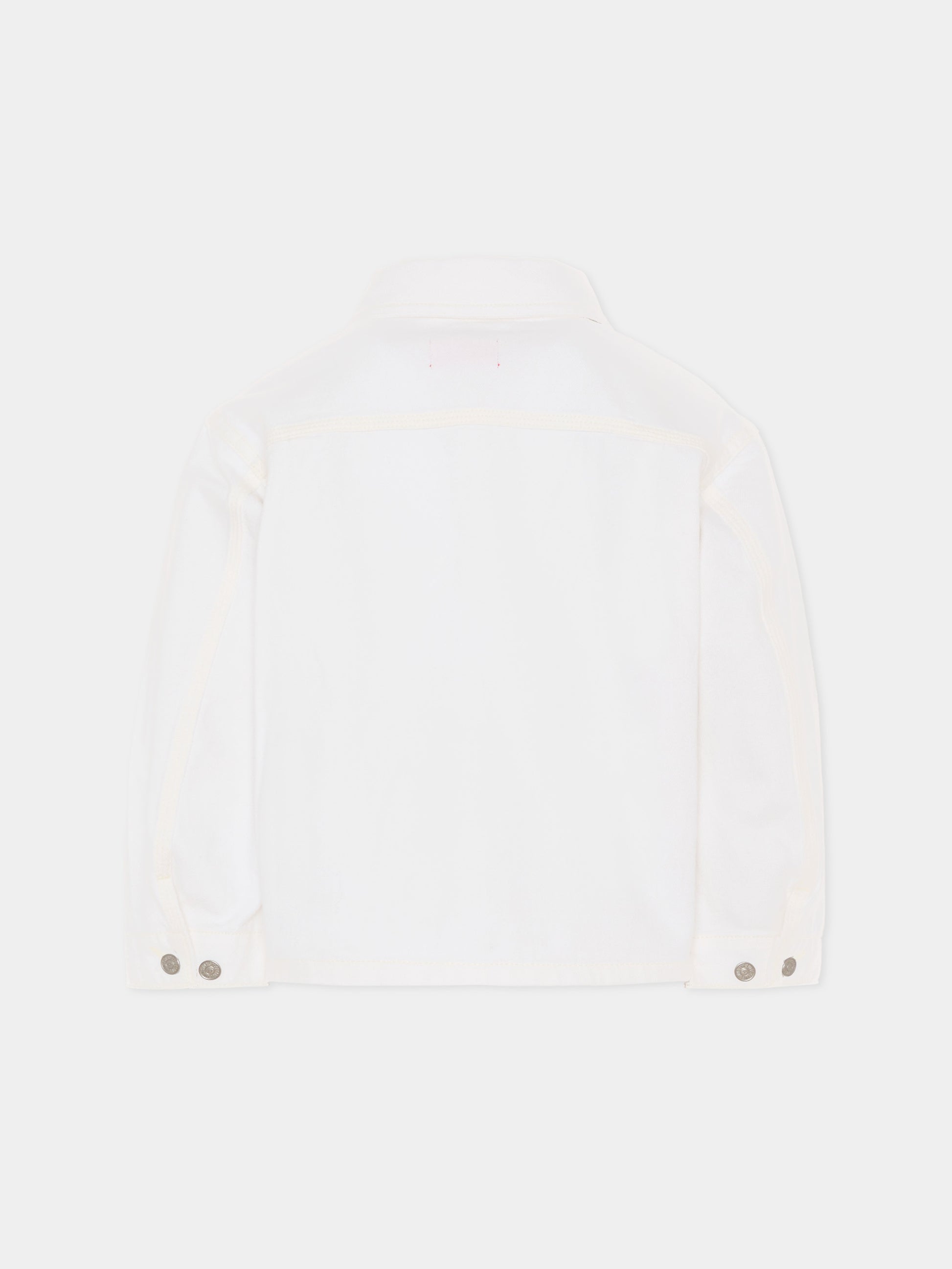 Giubbotto di jeans avorio per bambini con logo,Diesel,J02546 KXBRZ K141