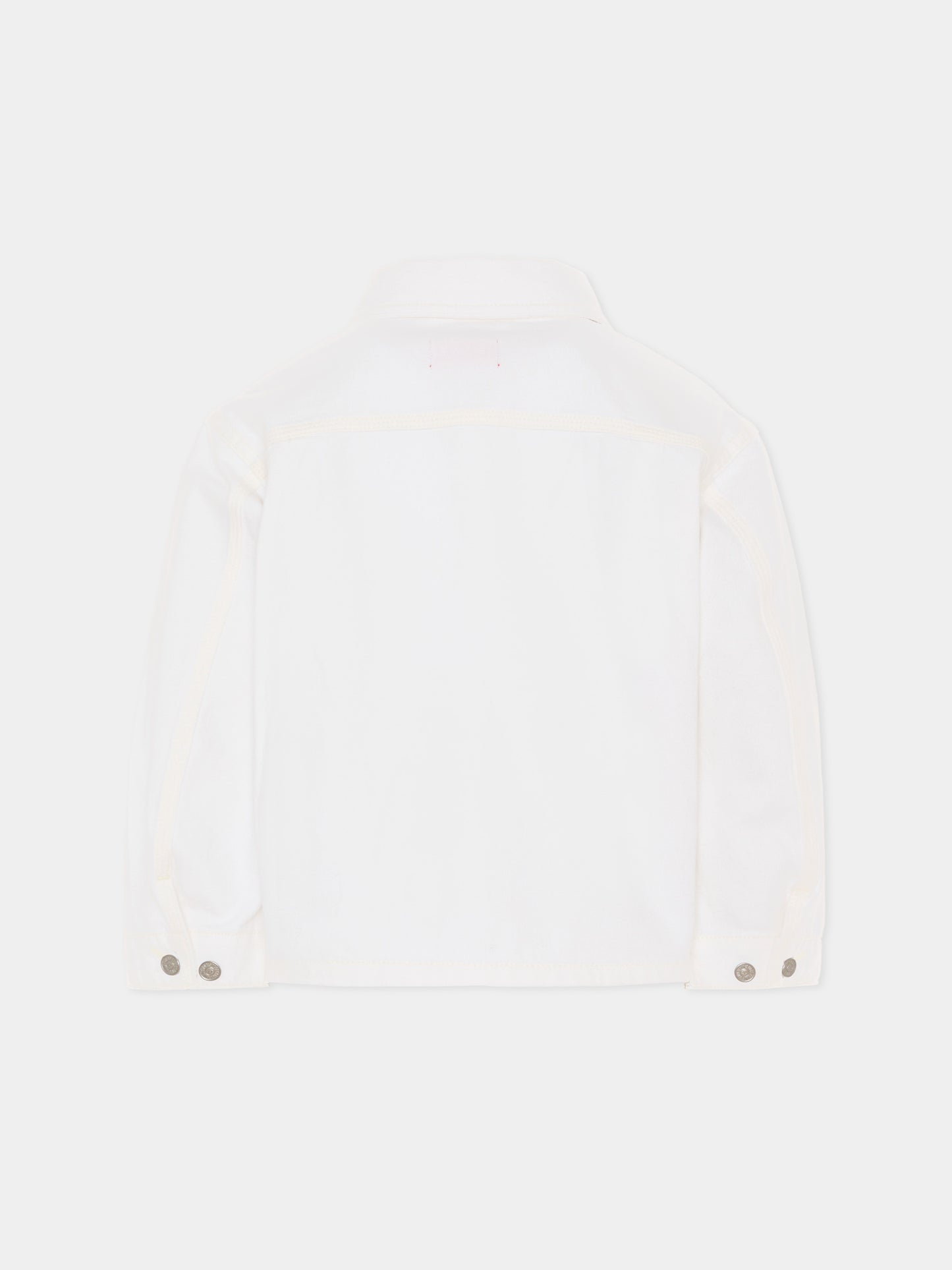 Giubbotto di jeans avorio per bambini con logo,Diesel,J02546 KXBRZ K141