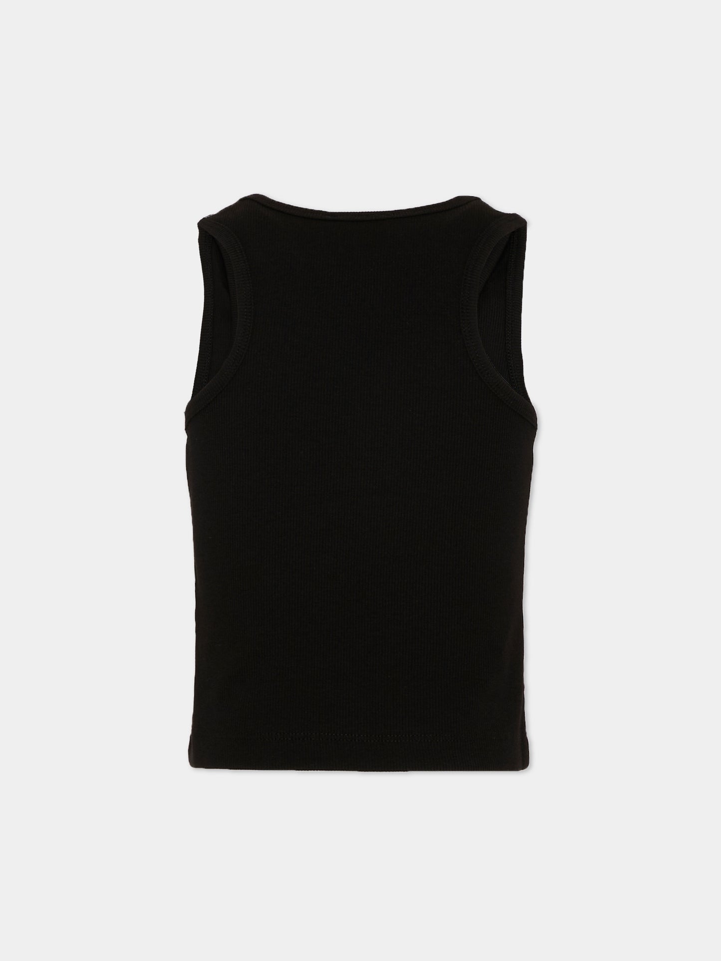 Canotta nera per bambina con logo,Diesel,J02594 KYAZY K900