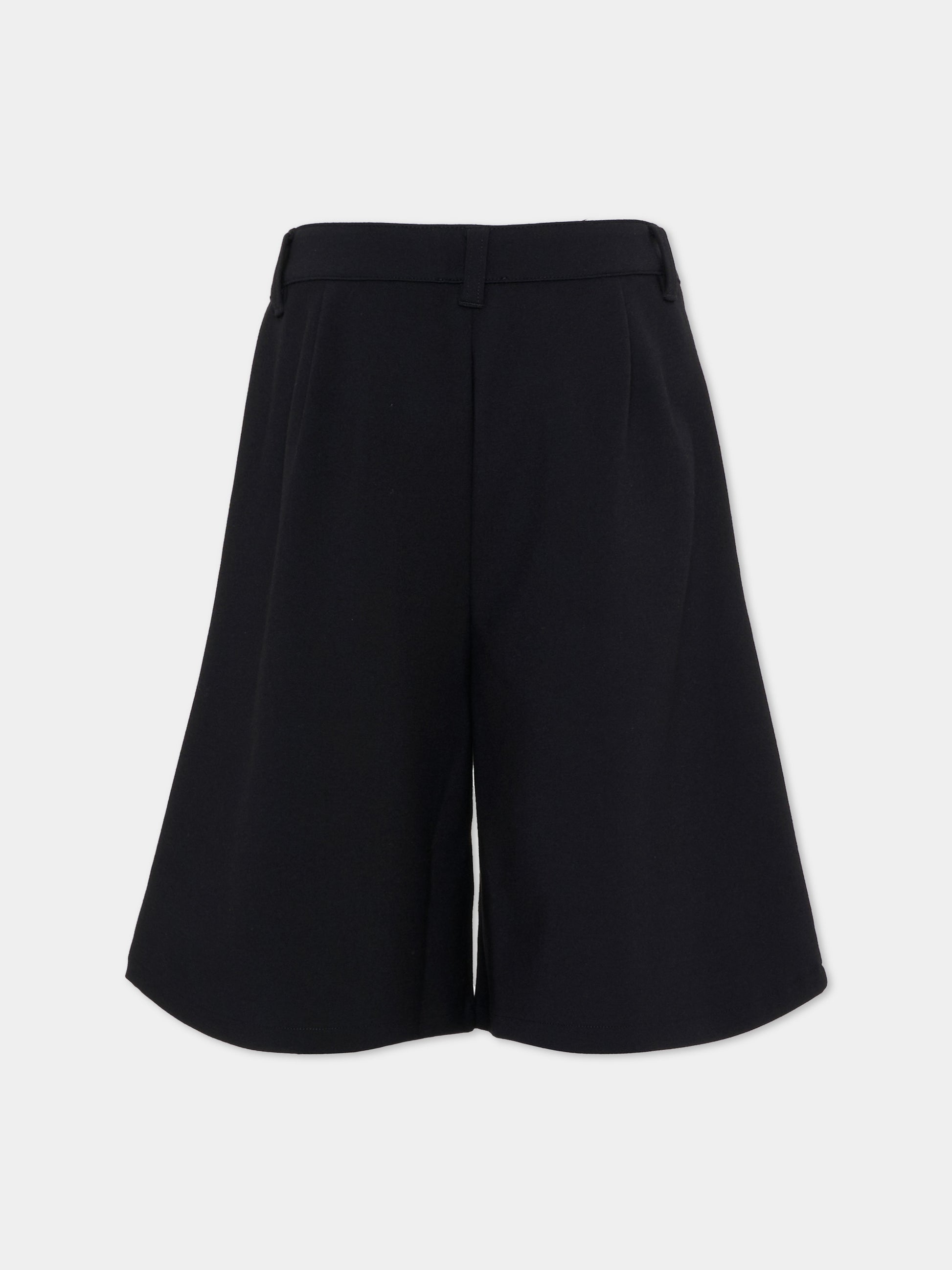 Shorts neri per bambina con logo,Diesel,J02674 KYATE K900