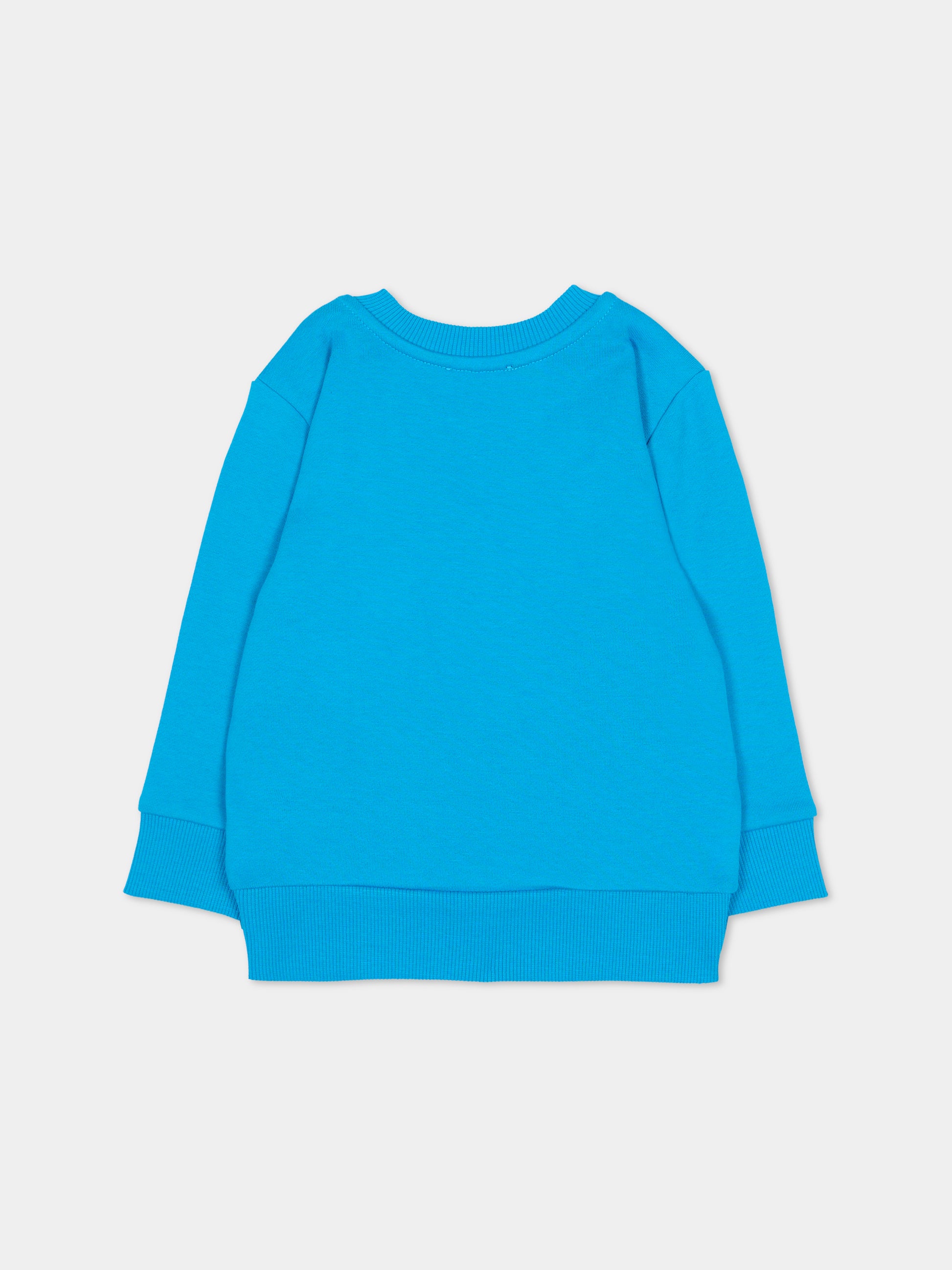 Felpa azzurra per neonati con logo,Diesel,K00752 KYAVF K824