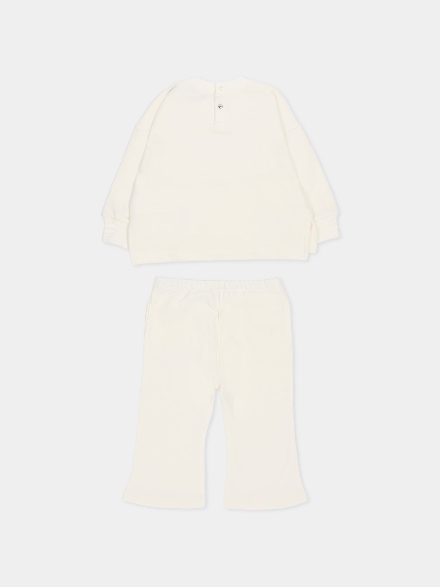 Completo avorio per neonata con logo,Diesel,K00806 KYAVF K141