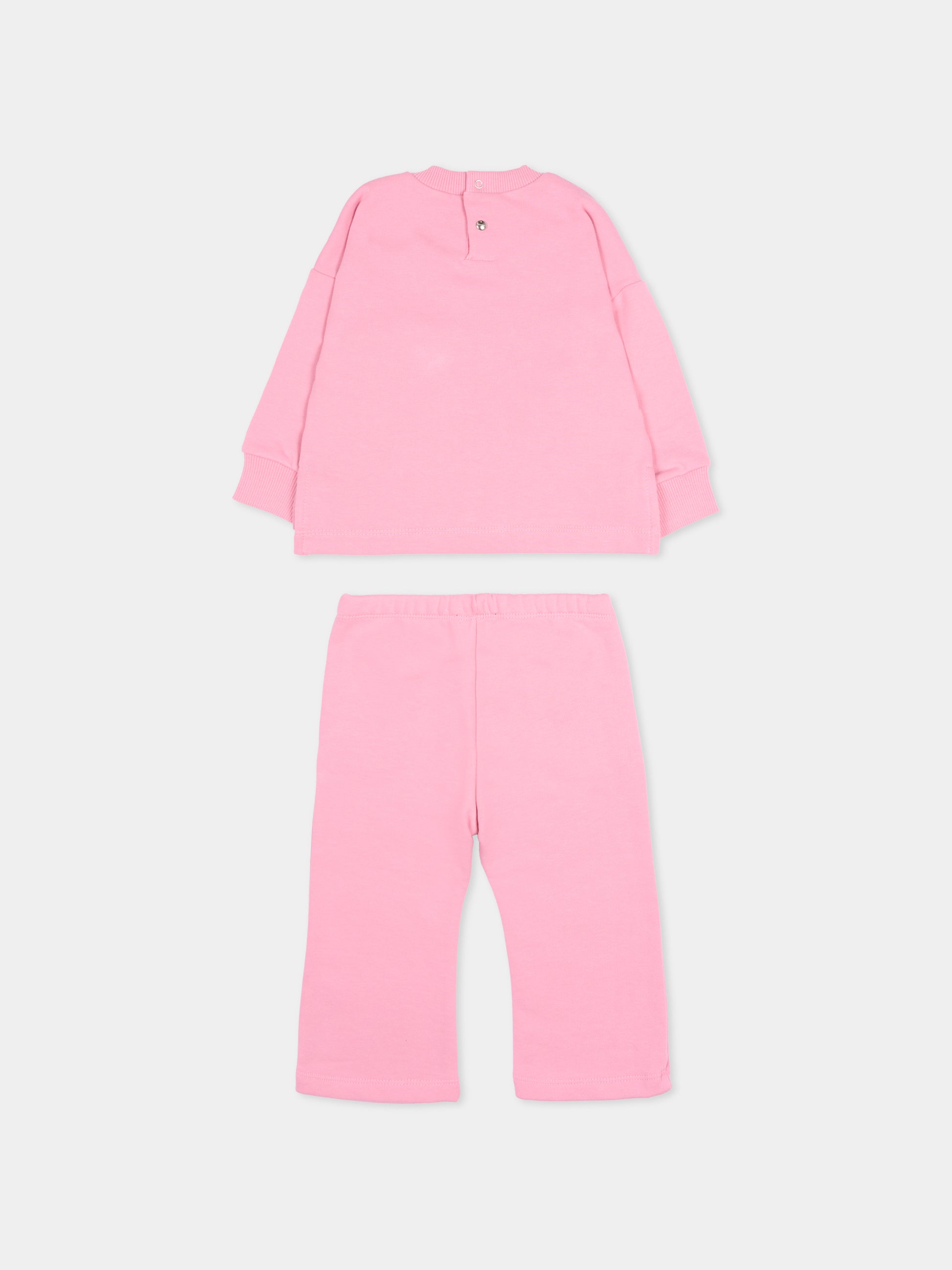 Completo rosa per neonata con logo,Diesel,K00806 KYAVF K309