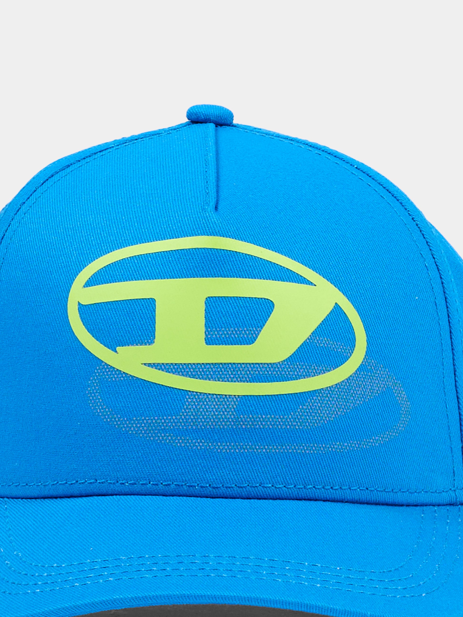 Cappello azzurro per bambino con logo,Diesel,J02708 KXA77 K804