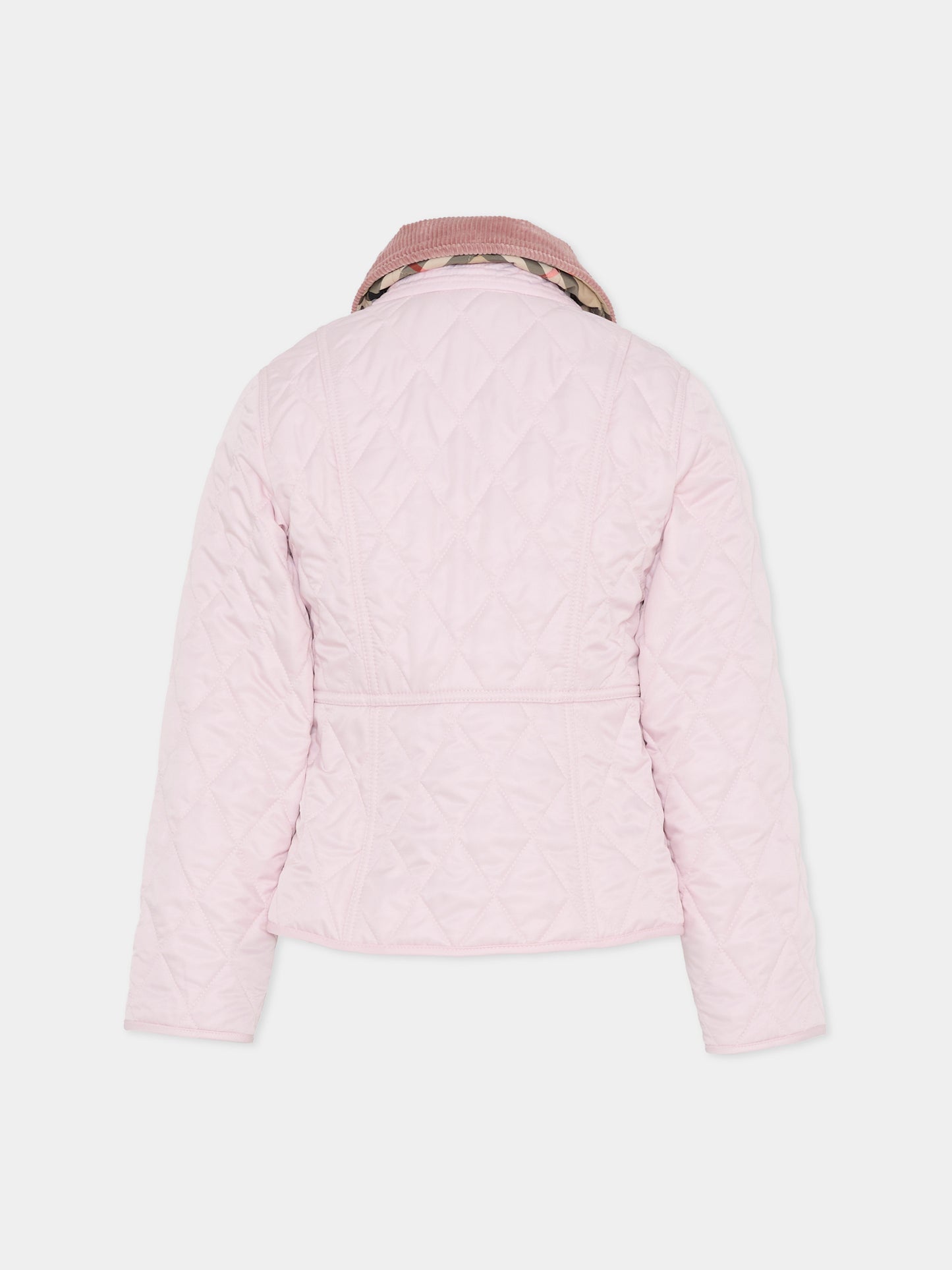 Giubbotto rosa per bambina,Burberry Kids,8117288 A1445