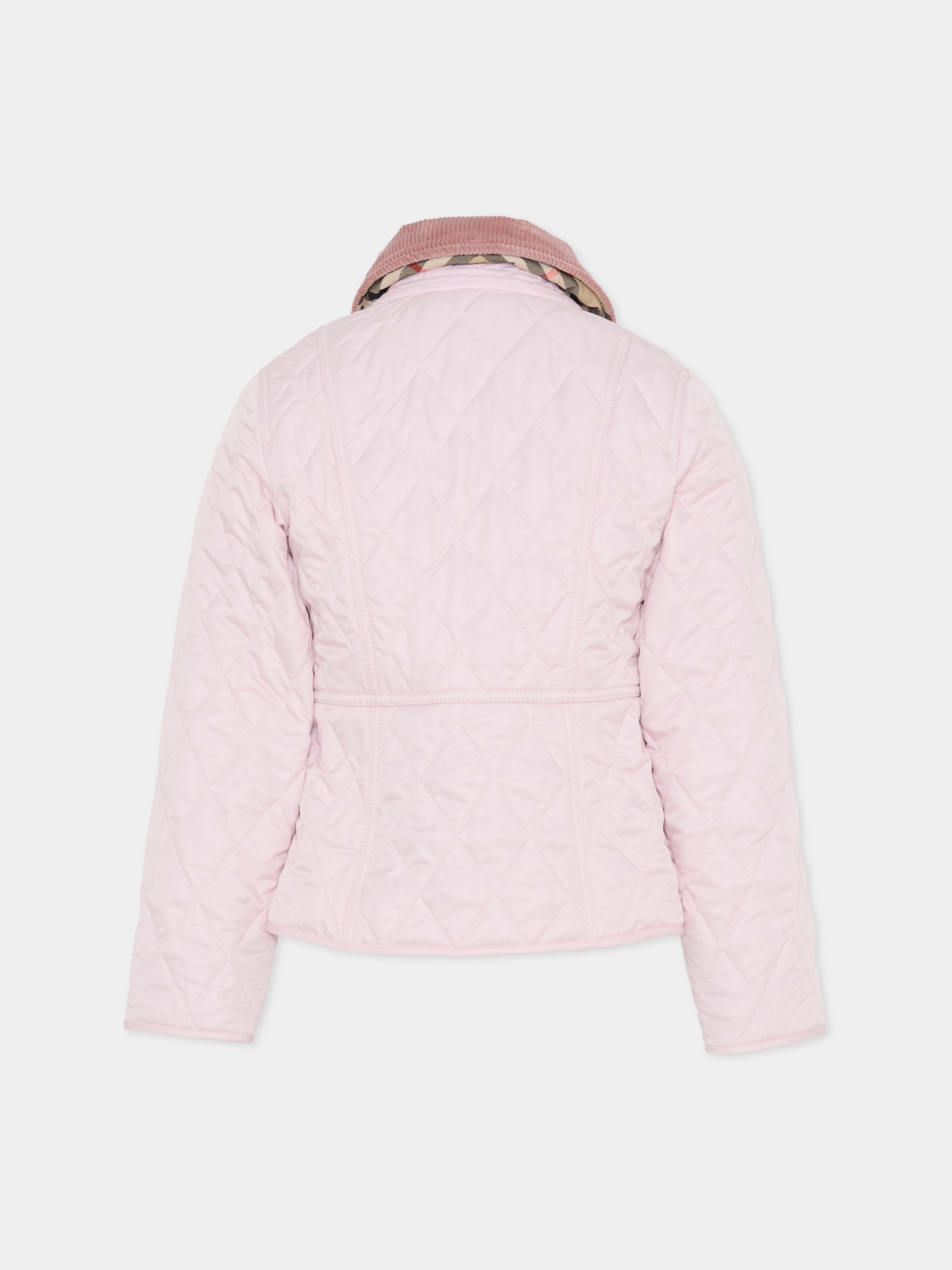 Giubbotto rosa per bambina,Burberry Kids,8117288 A1445