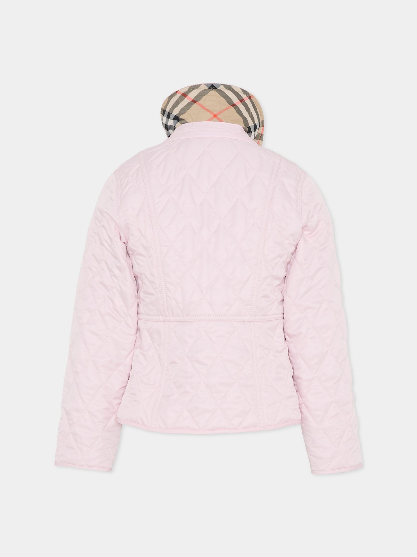 Giubbotto rosa per bambina,Burberry Kids,8117288 A1445