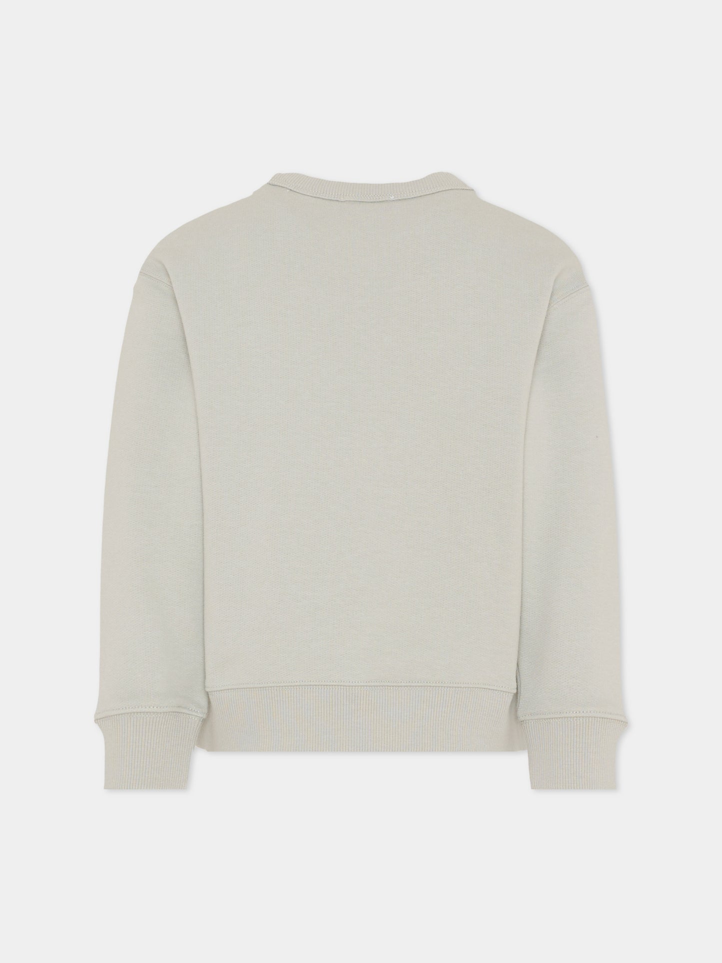 Felpa grigia per bambini con orsetto Thomas,Burberry Kids,8119407 C4364