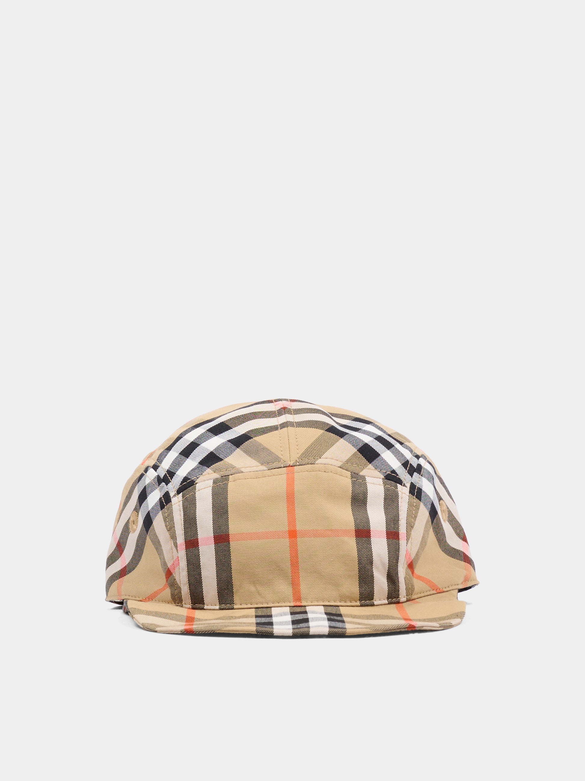 Salopette beige per neonato con check vintage,Burberry Kids,8117965 B9368