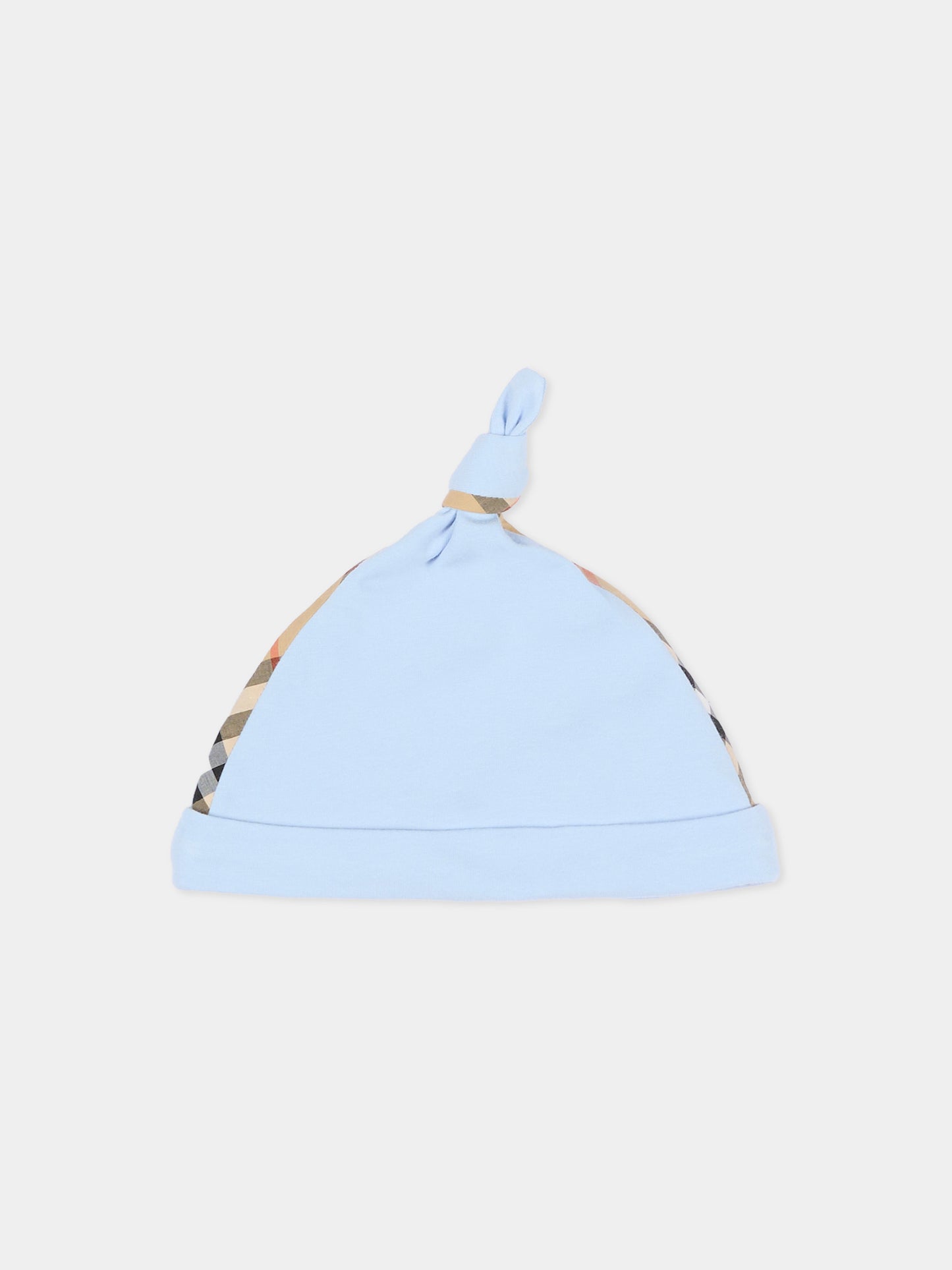 Ensemble en bleu ciel pour Bébé Garçon avec motif à carreaux vintage