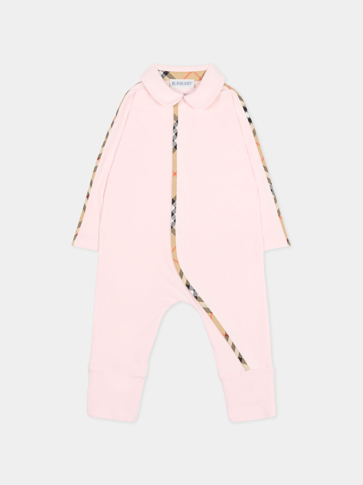 Ensemble en rose pour Bébé Fille avec motif à carreaux vintage