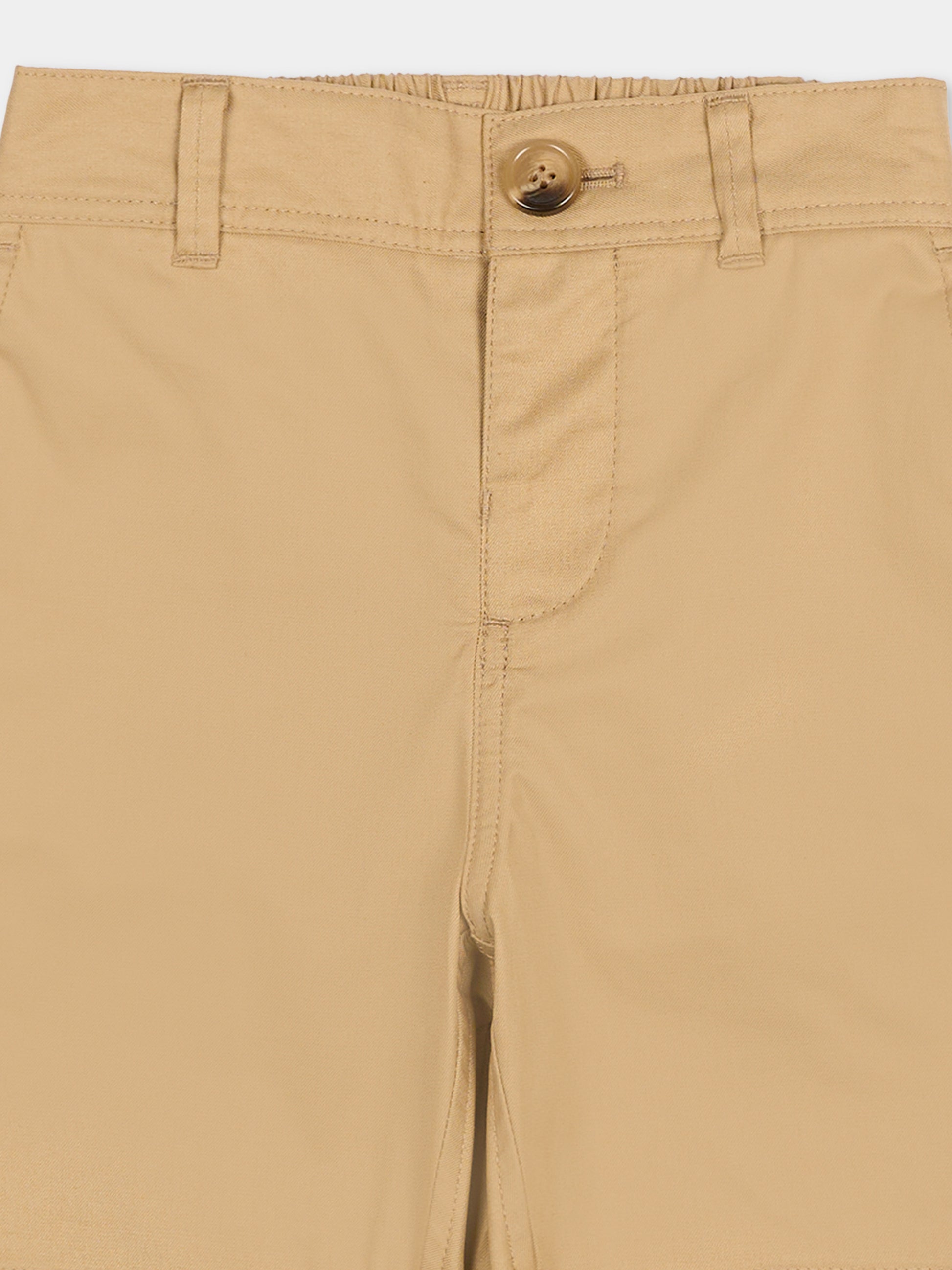 Pantaloni beige per neonati con check vintage,Burberry Kids,8121240 B9719