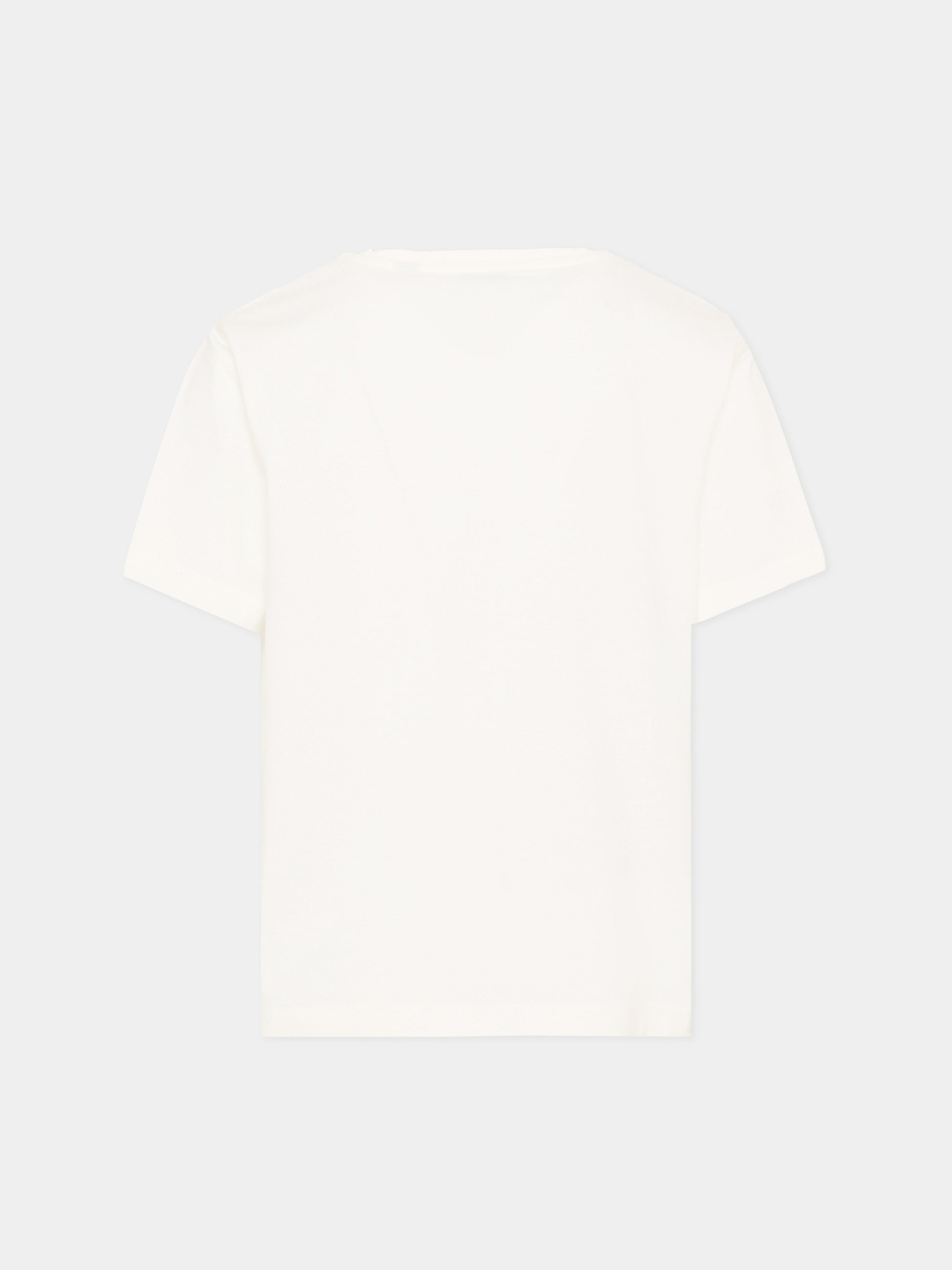 T-Shirt bianca per bambina con cavaliere equestre,Burberry Kids,8117585 A2014