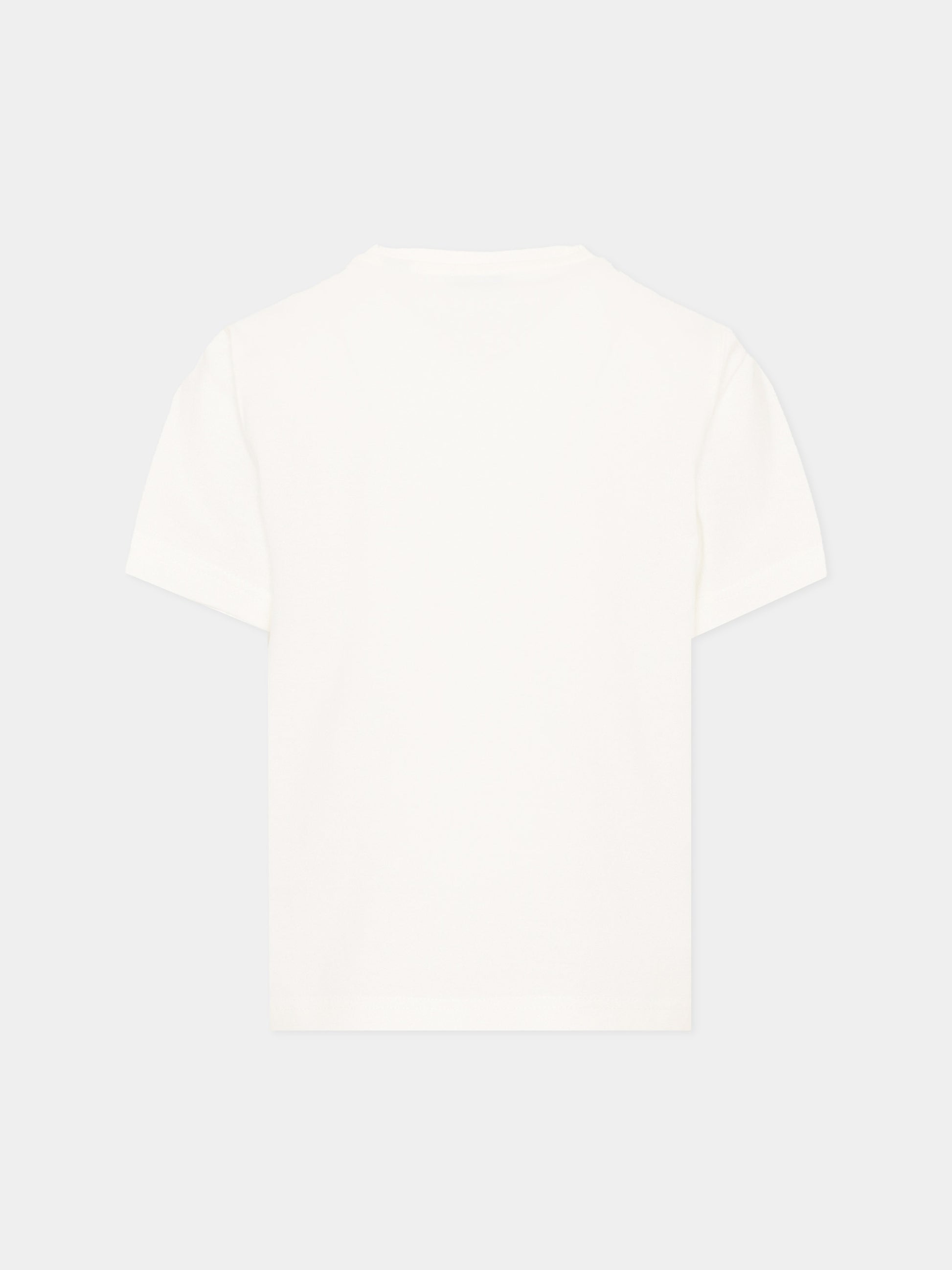 T-Shirt avorio per bambino con orsetto Thomas,Burberry Kids,8117540 A2014