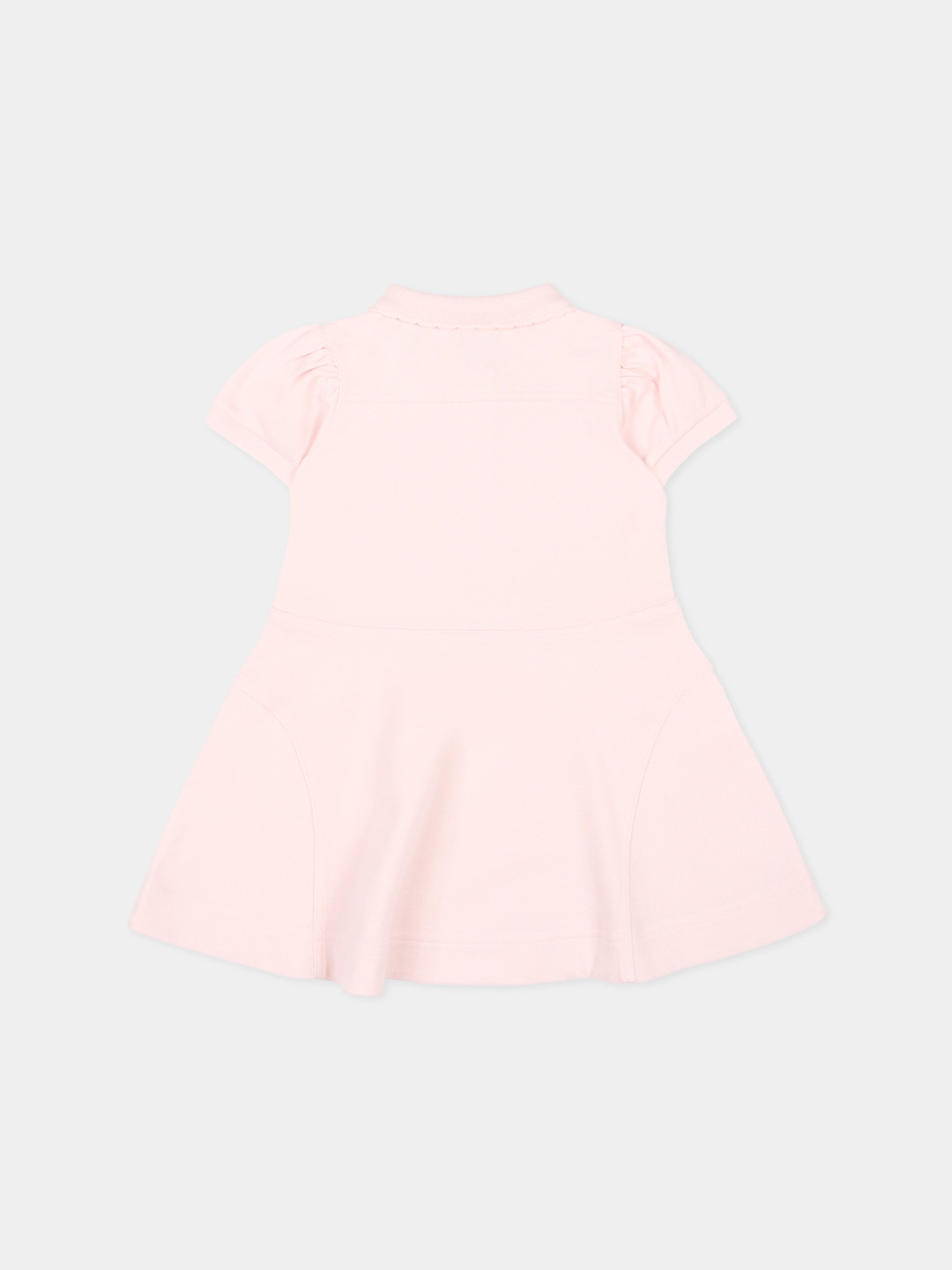 Vestito rosa polo per neonata,Burberry Kids,8121267 A1439