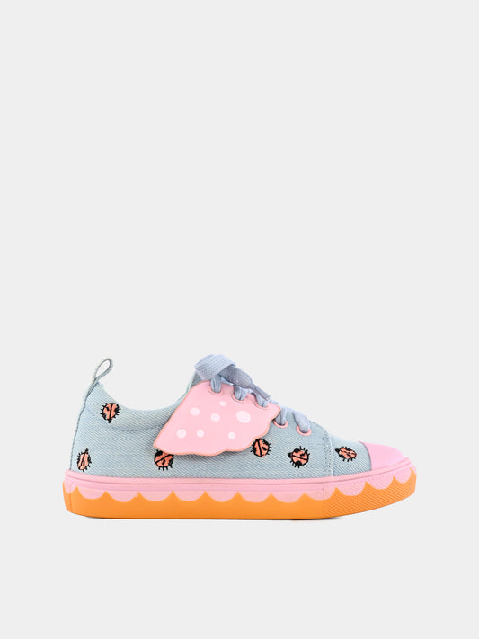 Sneakers multicolor per bambina con coccinelle,Stella Mccartney Kids,TW0B56 Z2944 999
