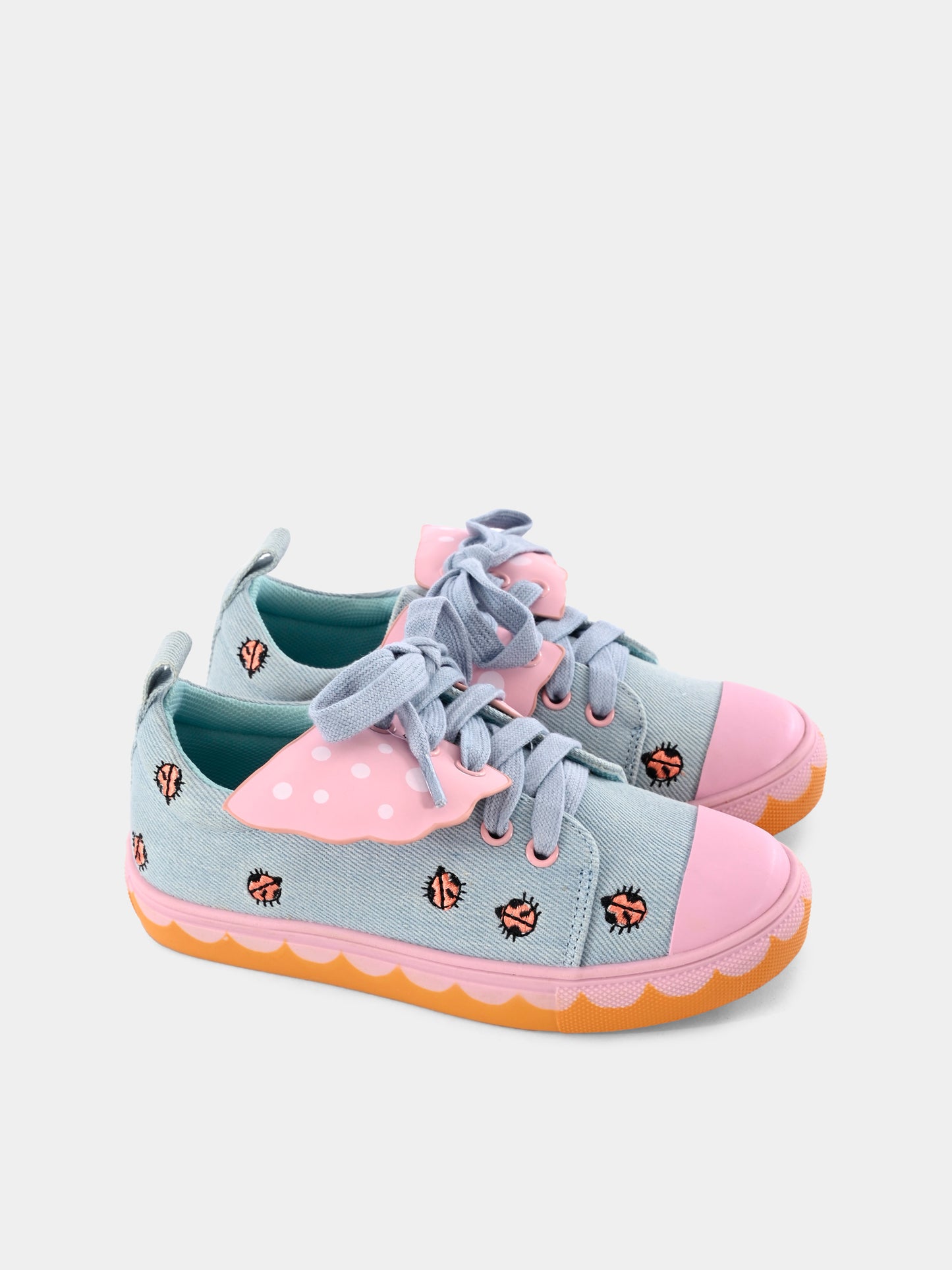 Sneakers multicolor per bambina con coccinelle,Stella Mccartney Kids,TW0B56 Z2944 999