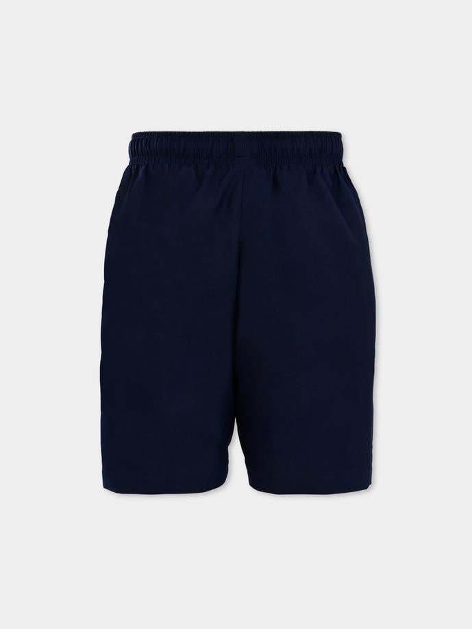 Short bleu pour garçon avec crocodile