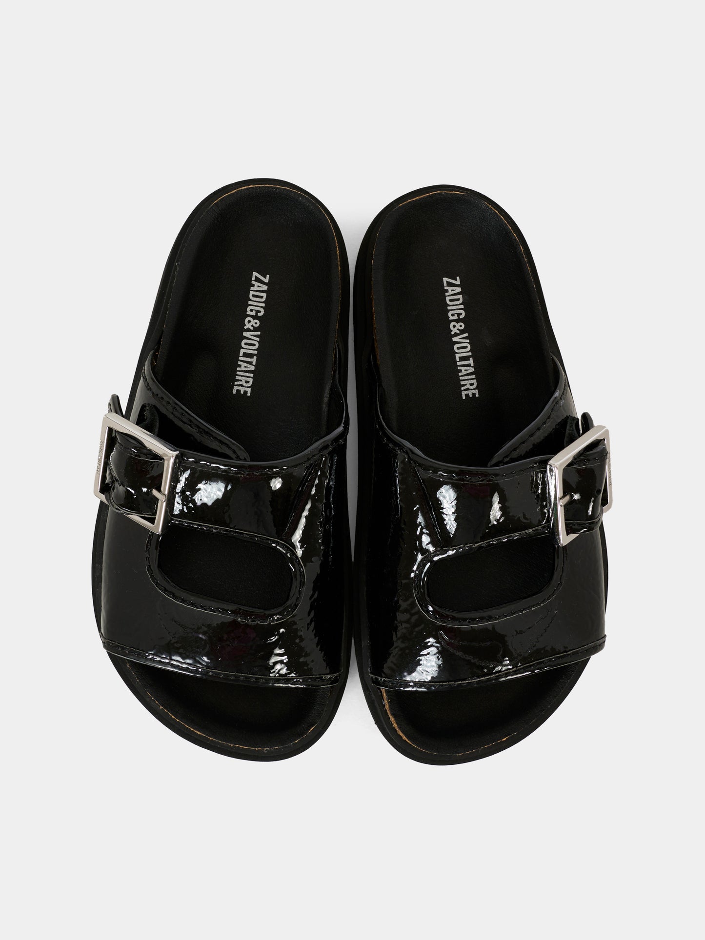 Ciabatte nere per bambina,Zadig & Voltaire Kids,X60282 09B