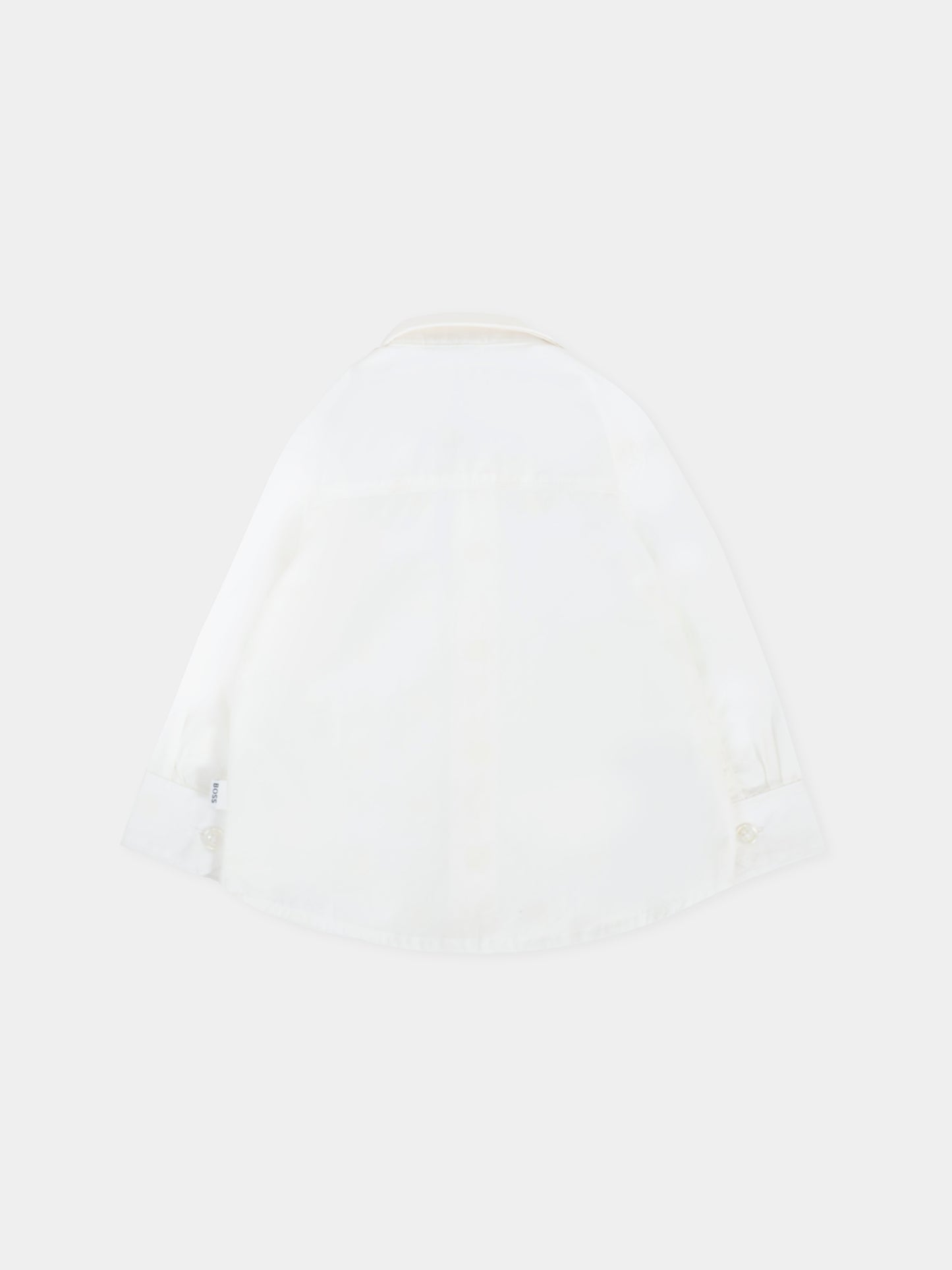 Camicia bianca per neonato con logo,Boss,J52097 10P