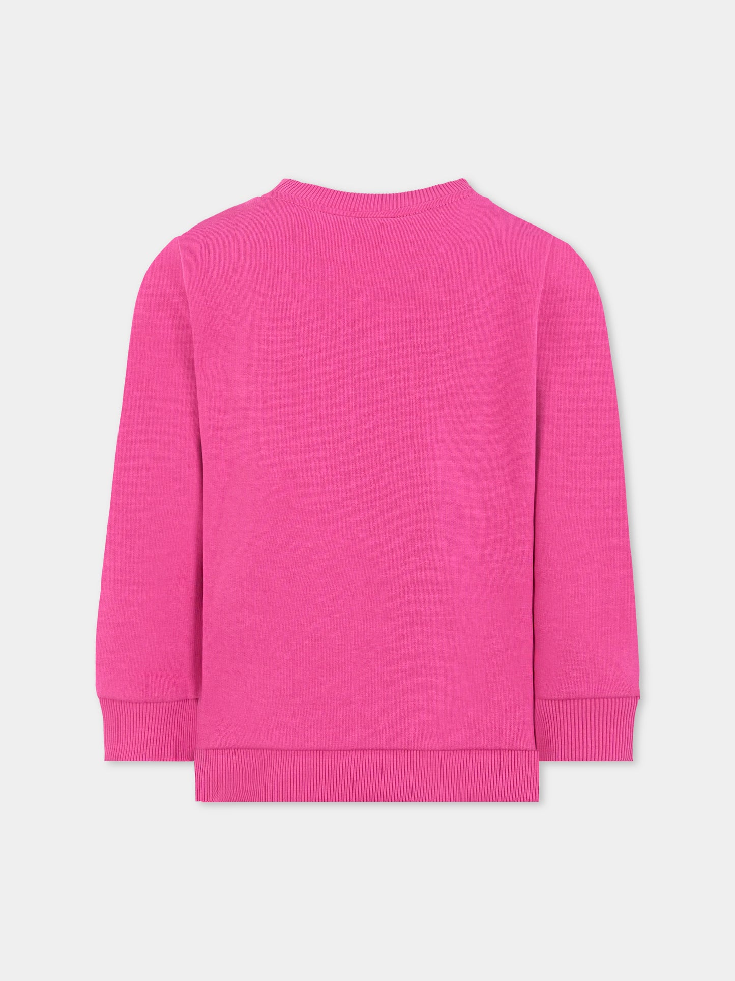 Felpa fucsia per bambina con coccodrillo,Lacoste,SJ5284 I1L