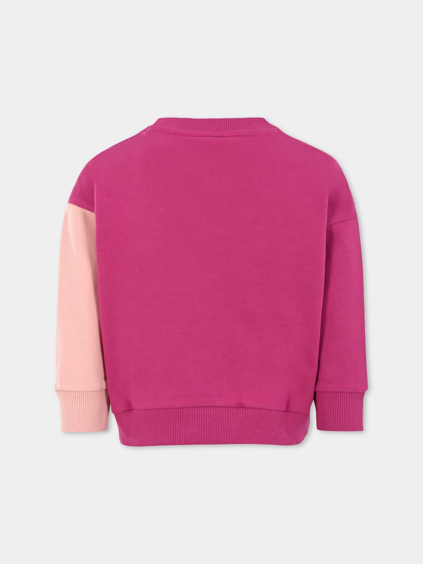 Felpa fucsia per bambina con coccodrillo,Lacoste,SJ8436 DI9