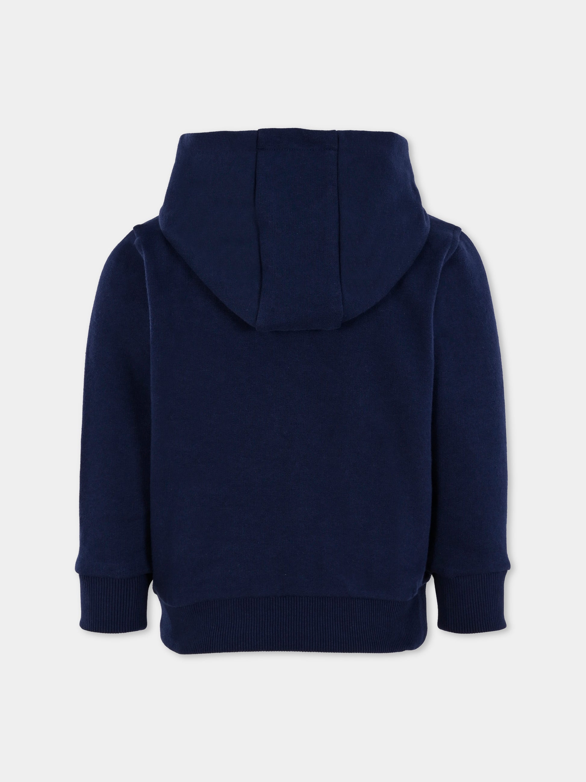 Felpa blu per bambini con coccodrillo,Lacoste,SJ9723 166