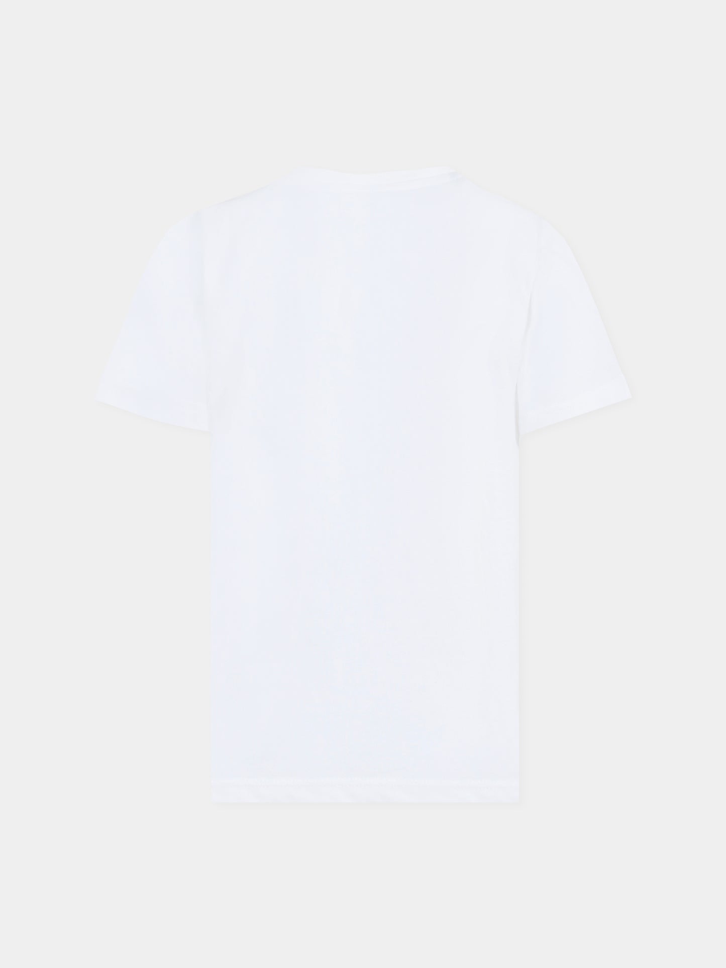 T-shirt bianca per bambini con coccodrillo,Lacoste,TJ2910 AU8