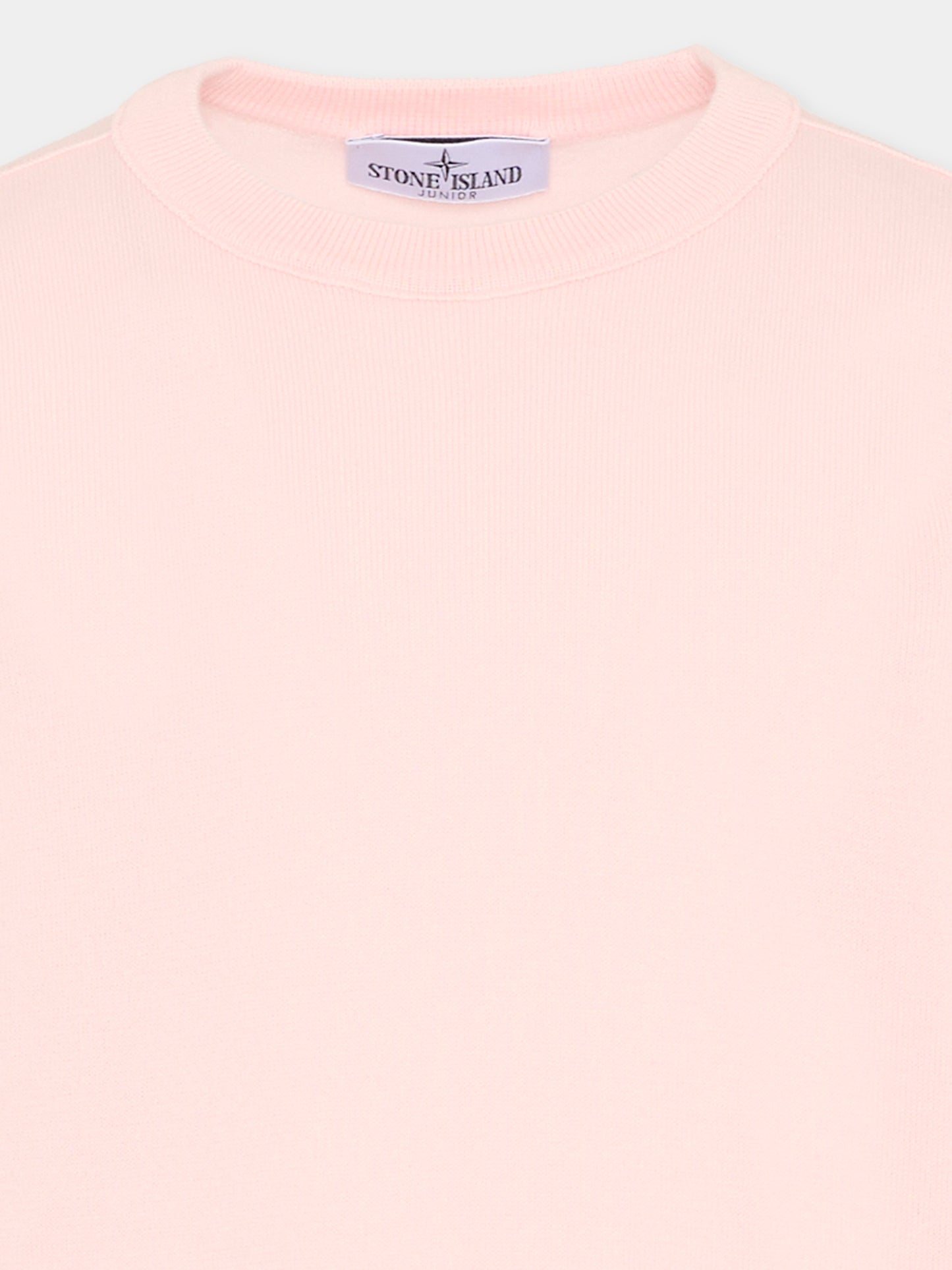 Maglione rosa per bambino con bussola,Stone Island Junior,L1S16 5100001 S00B2 - V0080