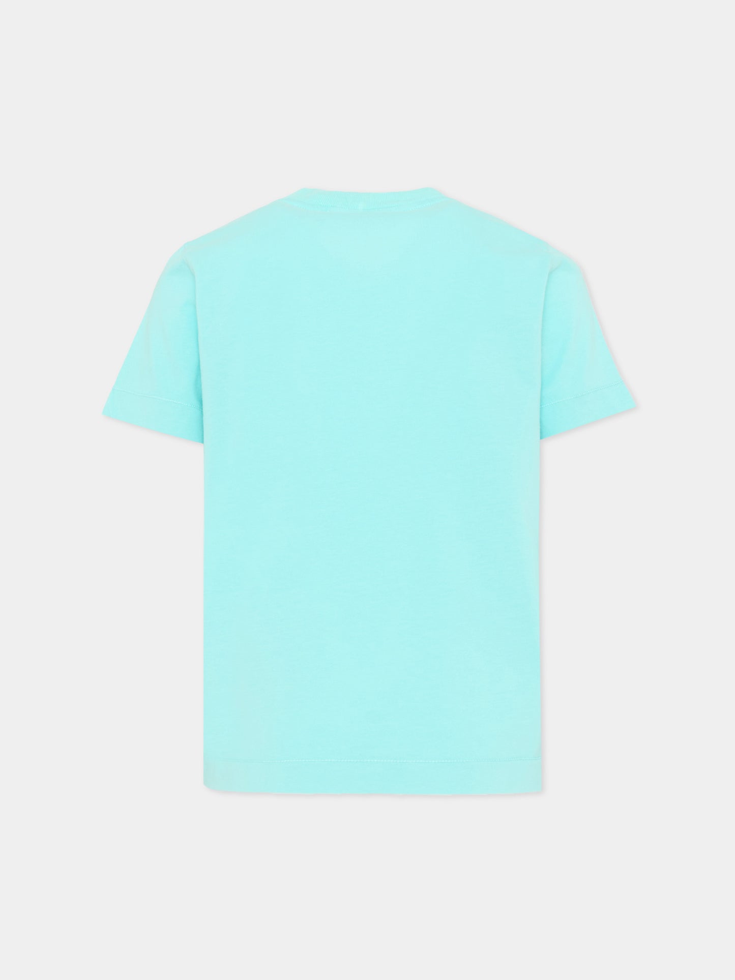 T-Shirt azzurra per bambino con logo,Stone Island Junior,L1S16 2100002 S0047 - V0044