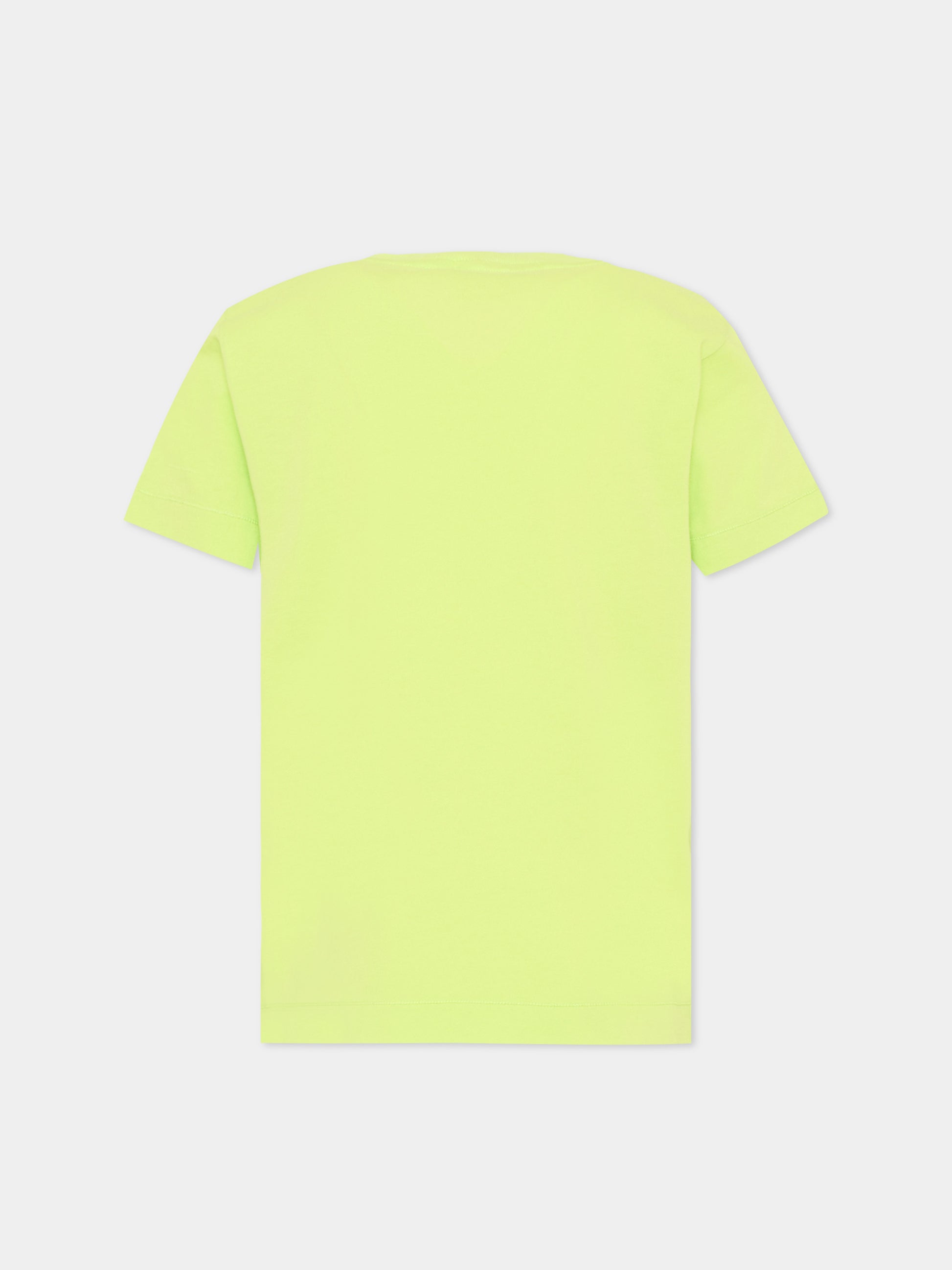 T-Shirt verde per bambino con logo patch,Stone Island Junior,L1S16 2100002 S0047 - V005F