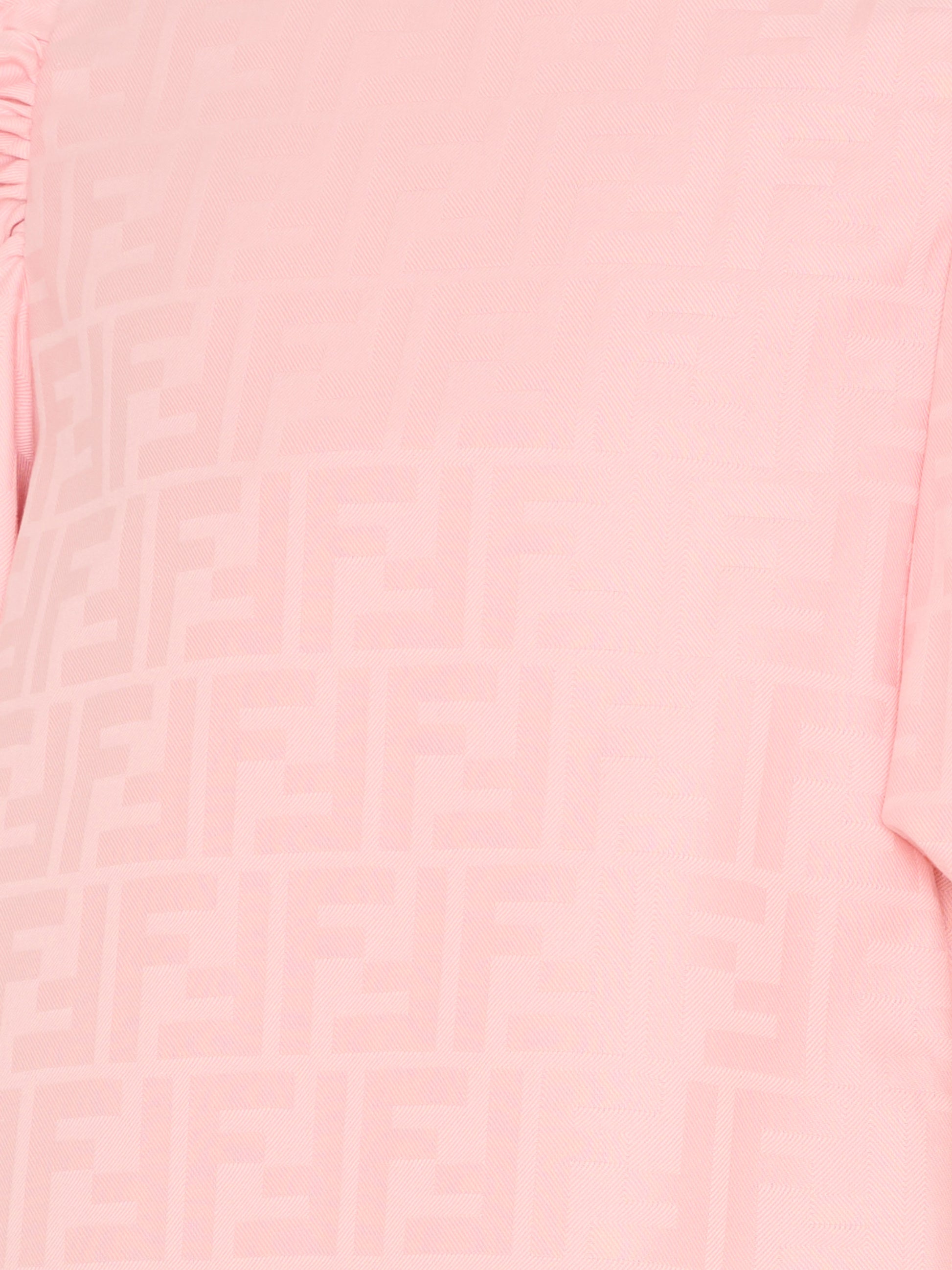 Vestito rosa per bambina con FF,Fendi Kids,JFB851 AS64 F1UL9