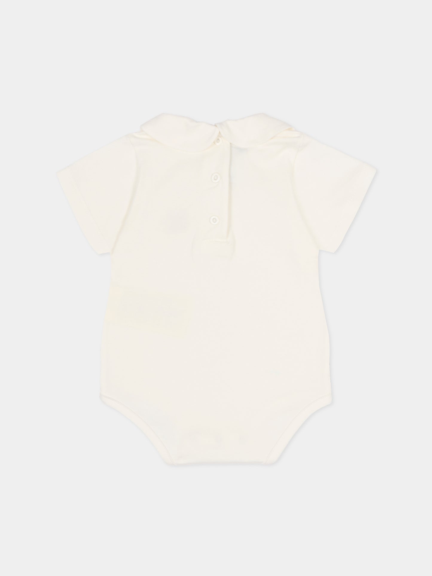 Set body avorio per neonati con FF,Fendi Kids,BUG210 AYMY F1PCP