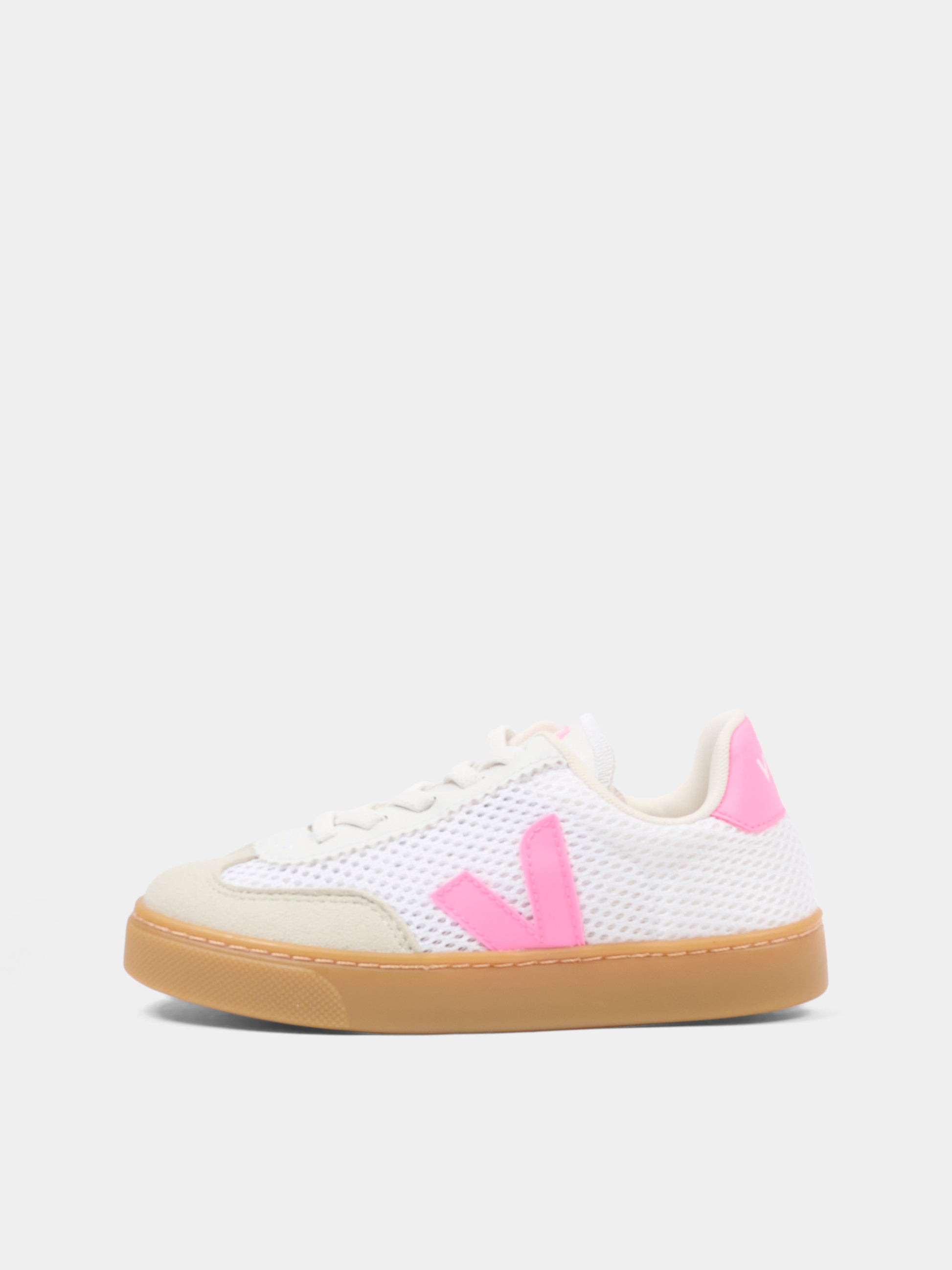 Sneakers basse bianche per bambina con logo,Veja,SY2221523C